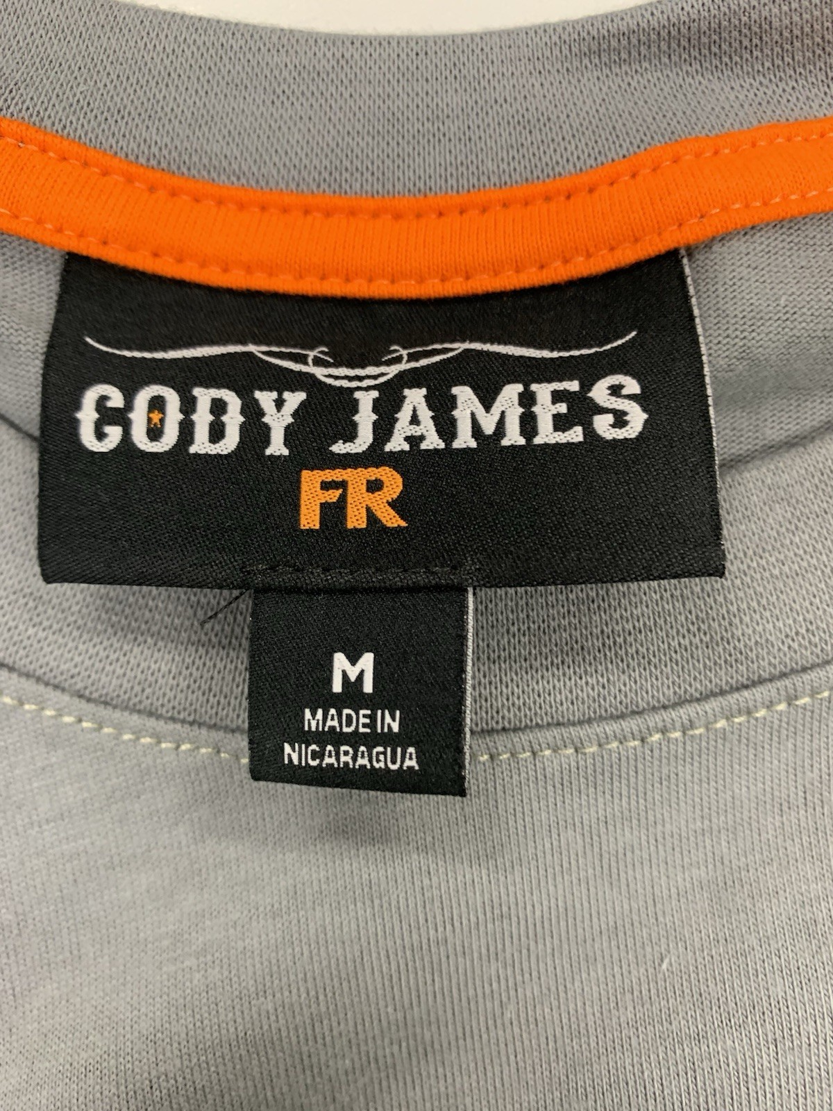Cody James FR Flame Resistant Work Shirt Long Sleeve Light Grey Size Medium