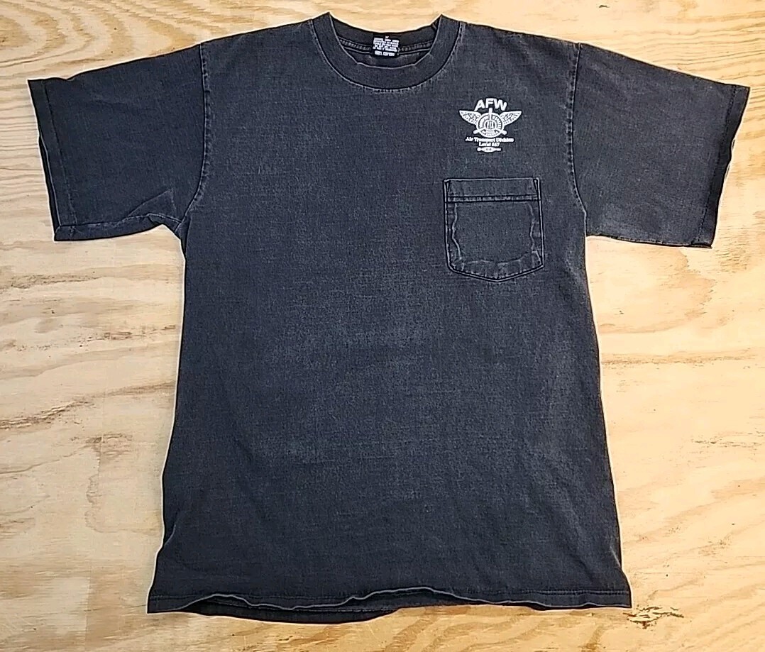 AFW Air Transport Workers Local 567 Union Logo Black T-shirt Mens 2XL Distressed