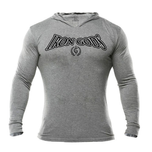 Iron Gods | Official Logo | Muscle Hoodie Gym Weightlifting Pullover Workout
