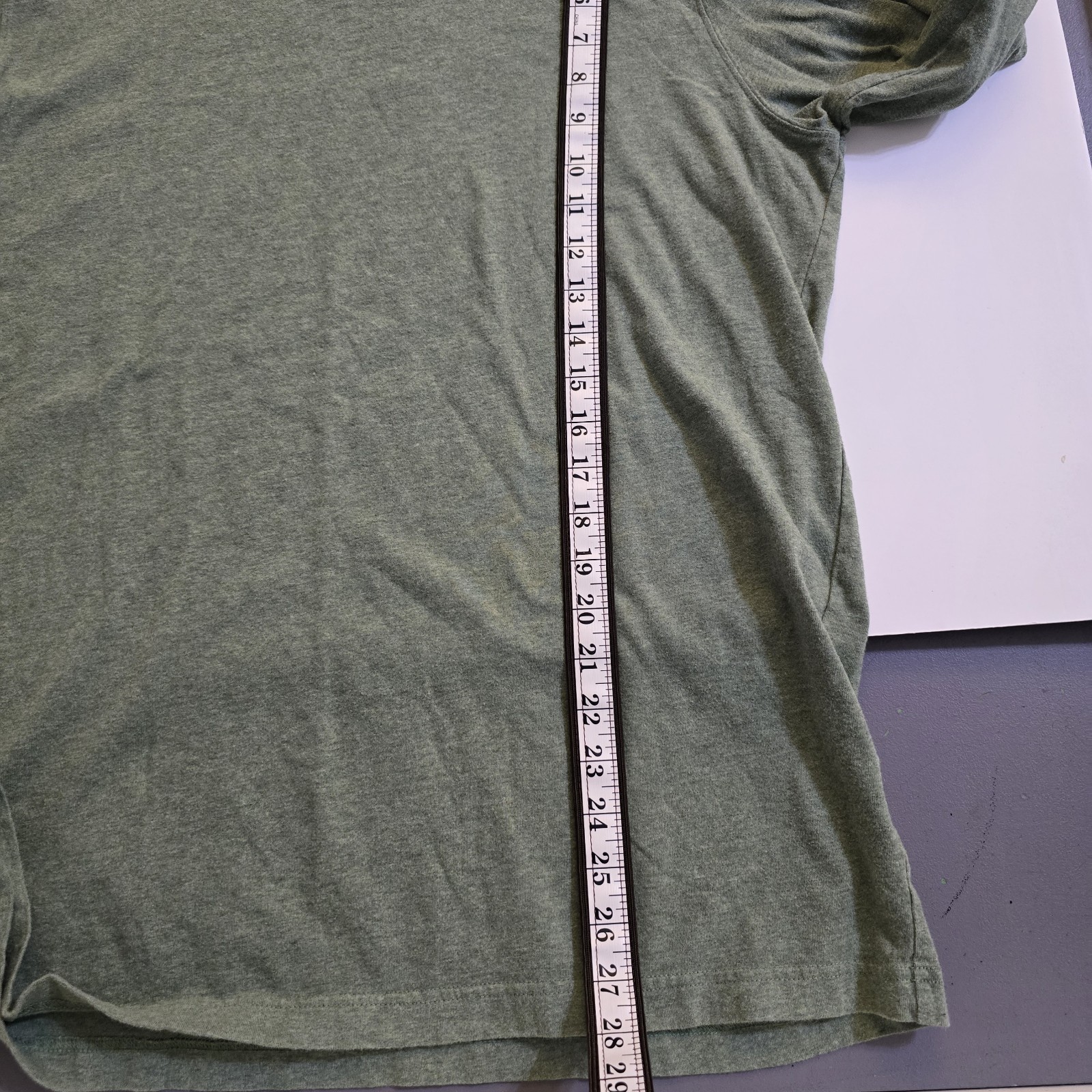 Lands’ End Men’s L/T Green Solid Mock Neck Long Sleeve Knit Stretch T-Shirt