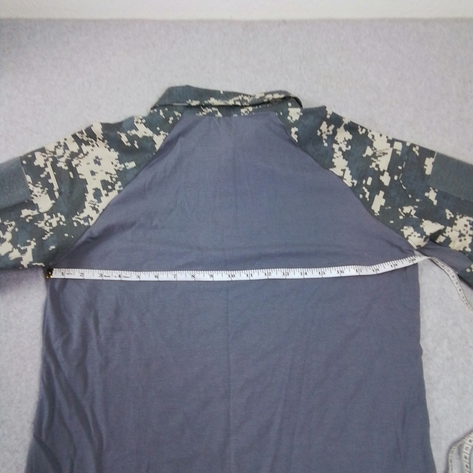 New Magcomsen First Grade Class B Men’s Size XL Shirt Gray W/Digital Camo Sleeve
