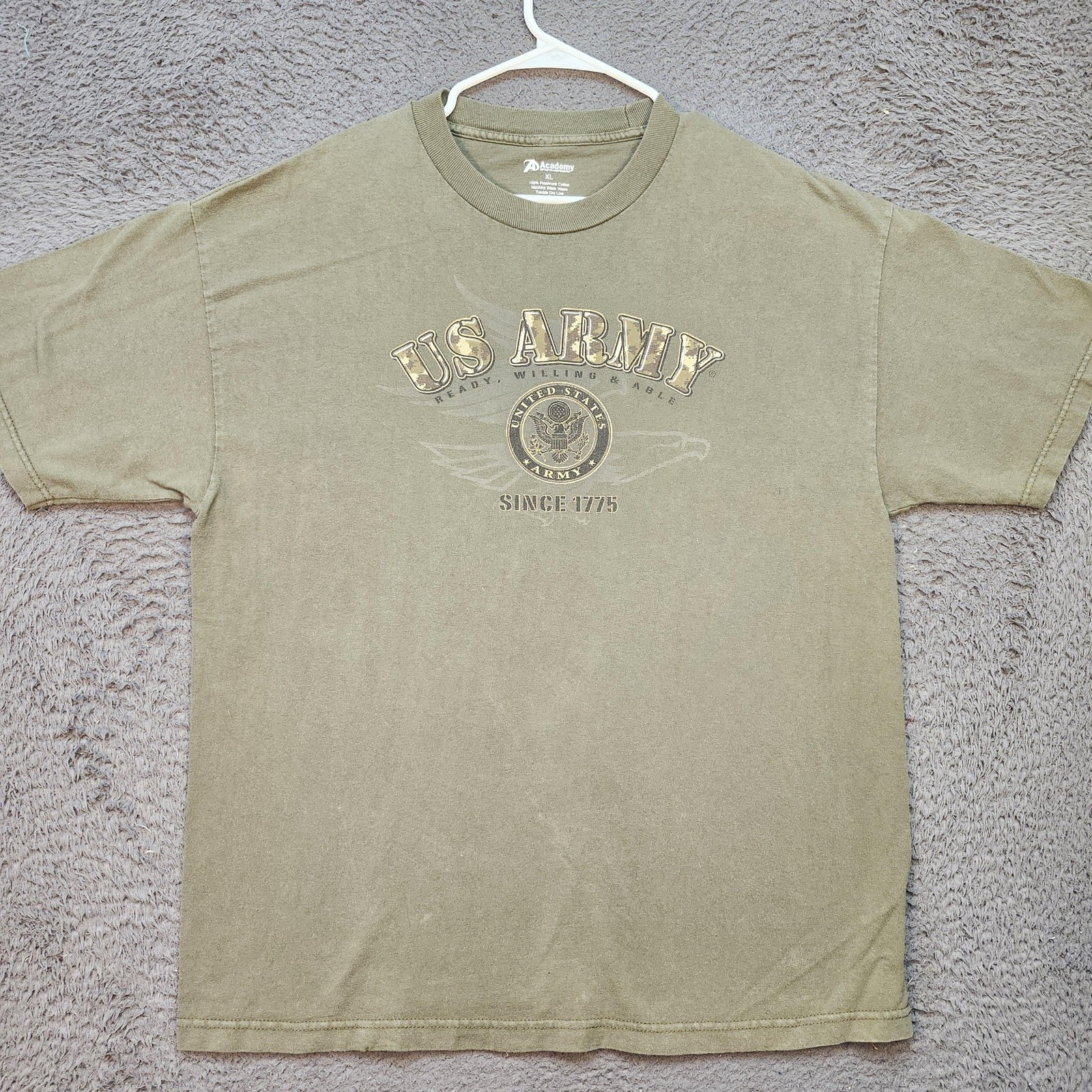 US Army Shirt Mens XL Academy Sports Outdoors Military Graphic Tee 1775