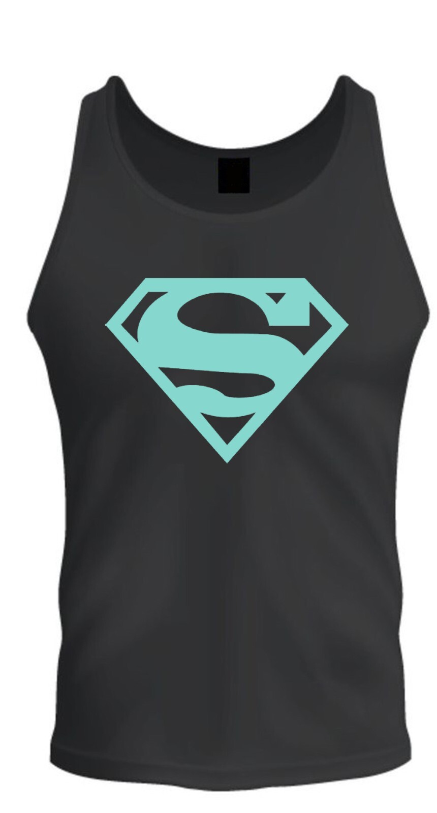 Superman Shirt Unisex T-shirt Tee Black T-Shirt Tee Tank Top