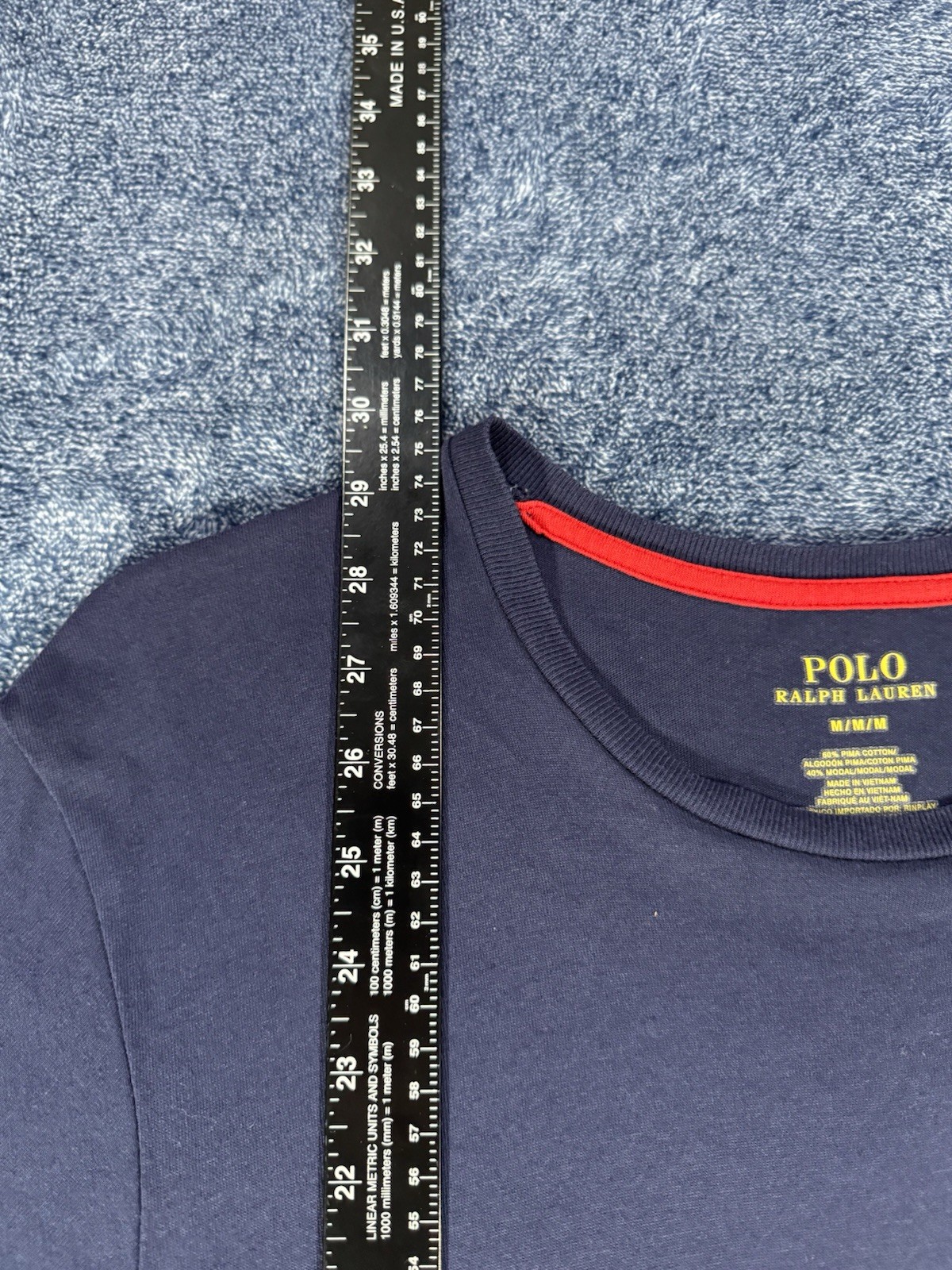 POLO Ralph Lauren Men’s Shirt Medium Crew Neck S/S Red Pony Lot Of 2
