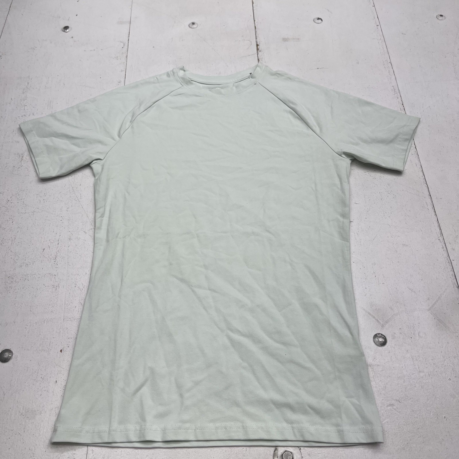 Tailored Athlete Shirt Mens Medium Green Basic Slim Fit Stretch Tee Tagless
