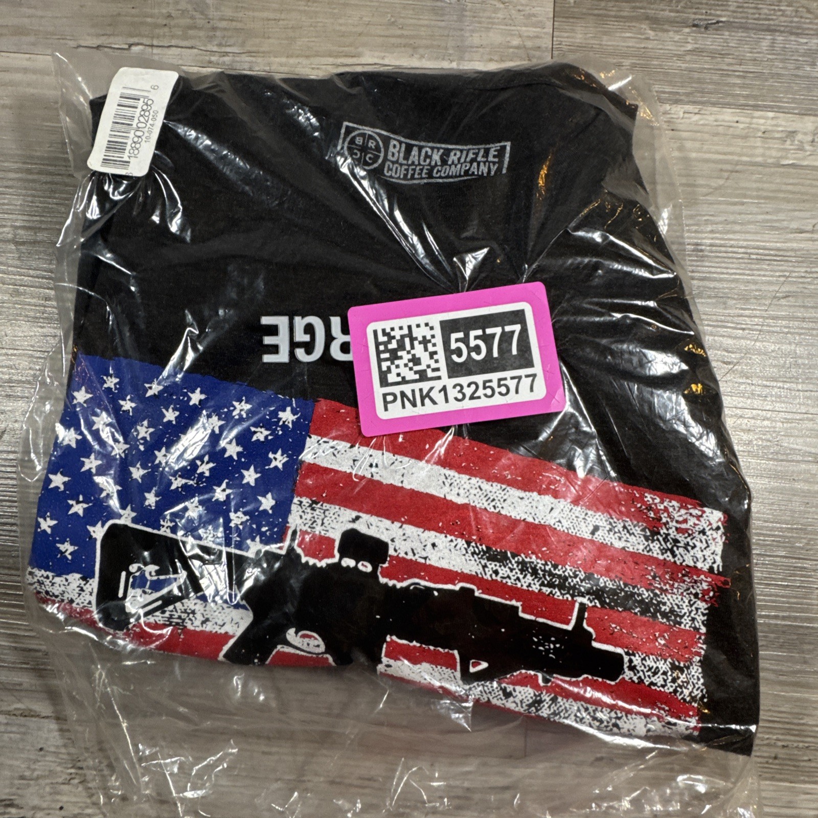 Black Rifle Coffee T-Shirt SBR Flag Logo Mens Size 3XL New Military Patriot USA