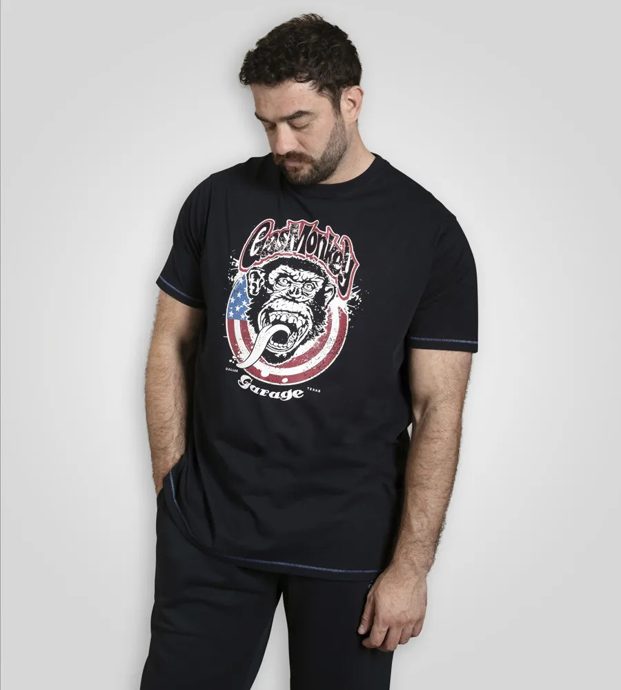 D555 Duke Big Mens Gas Monkey Printed T-Shirt Licensed 2XL 3XL 4XL 5XL 6X 601809