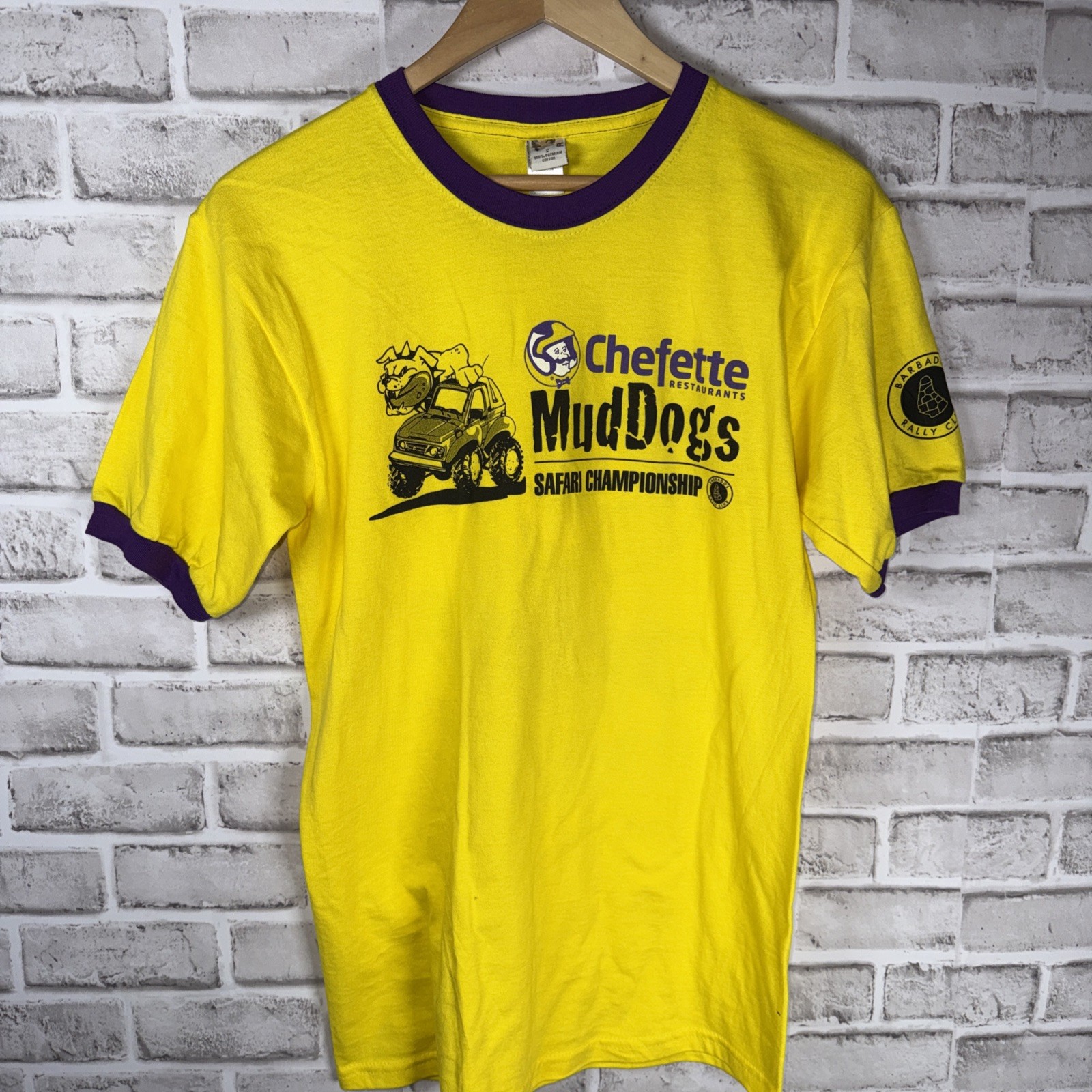 Fox 100% Cotton T-Shirt Mens Small S Barbados Rally Club 2018 Championship Rare