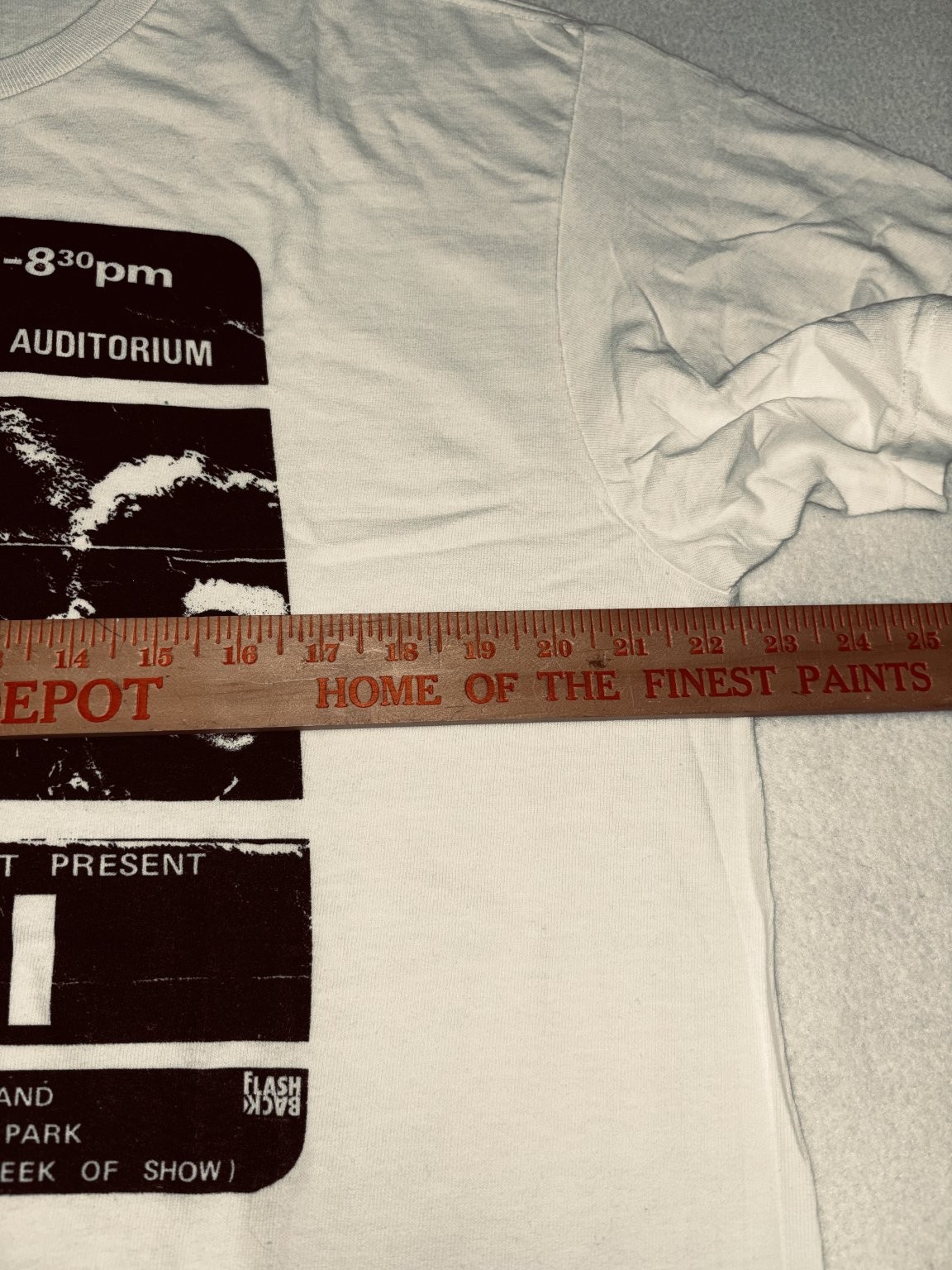 Flashback Jimi Hendrix Concert Poster T-Shirt Large 100% Cotton New Open No Tag