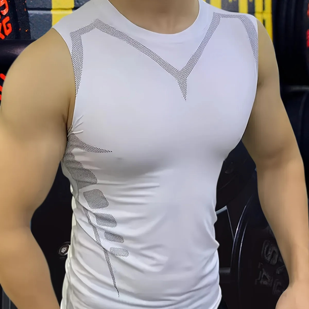Shaperluv Male Shaper Tank Chest Gynecomastia Compression Tank Top