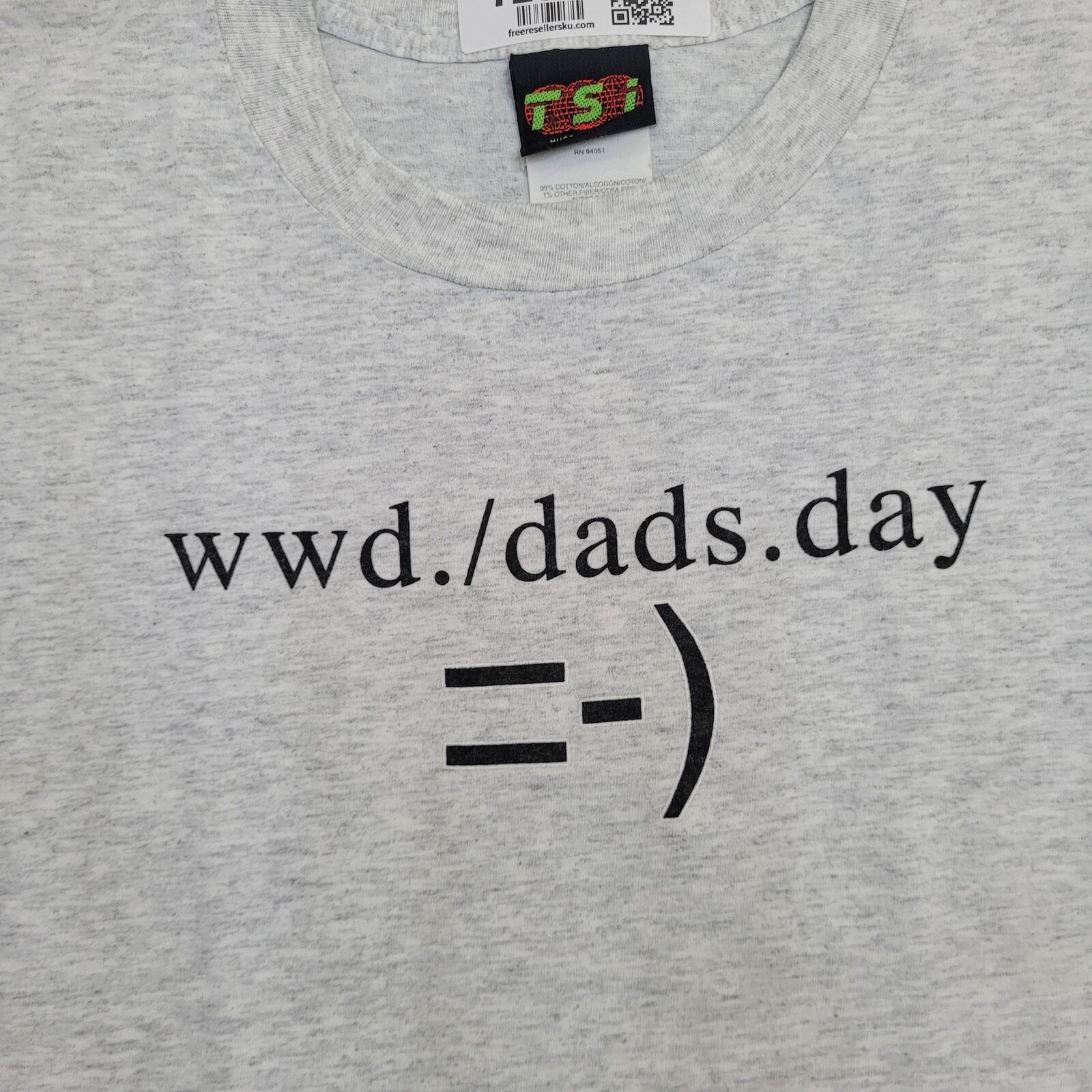 Vintage Dads Day Shirt Large 22×28 Gray