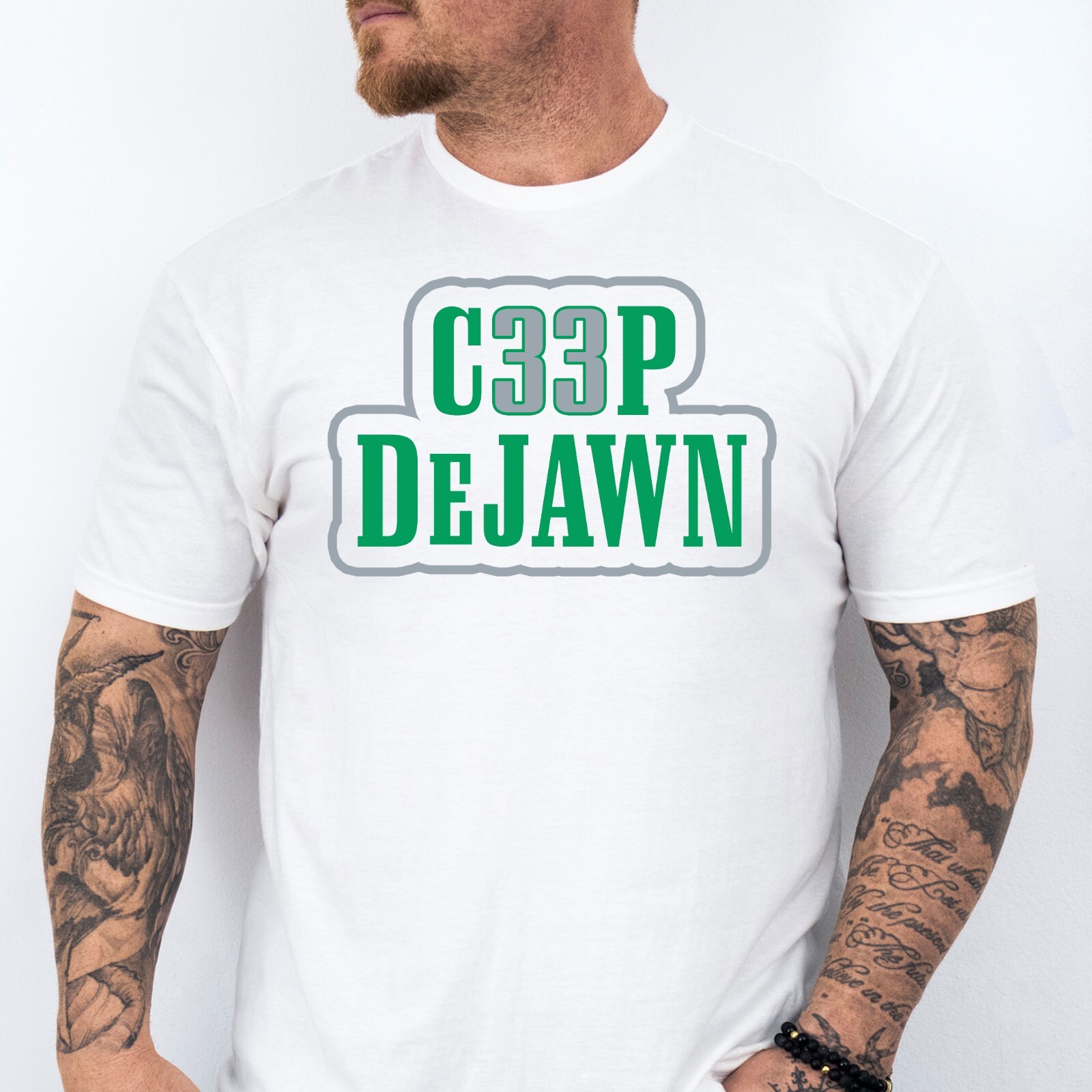 C33P DEJAWN | Philadelphia Football themed Soft Ring Spun Cotton T-Shirt