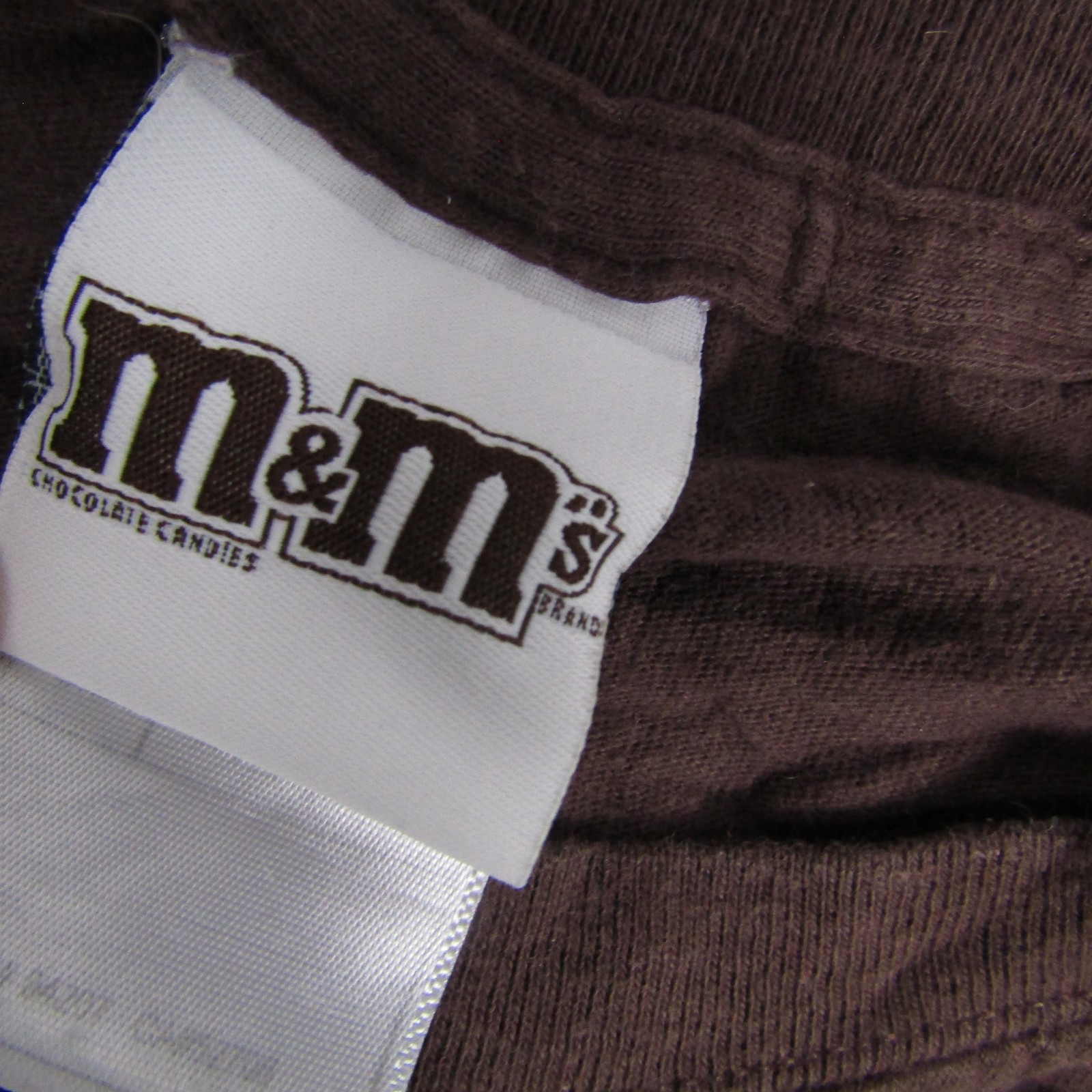 M&Ms Milk Chocolate Shirt Mens Medium Brown Candy Graphic Tee Logo 2009 Mars