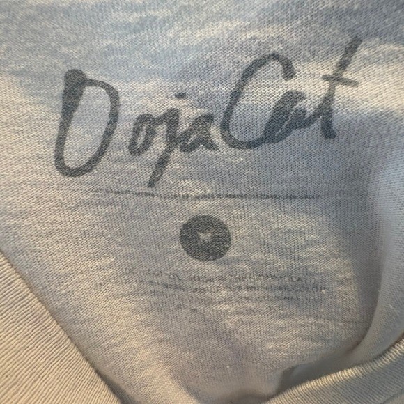 Doja Cat Planet Her Tour Graphic T-Shirt White Cosmic Album Merch Tee Women’s M