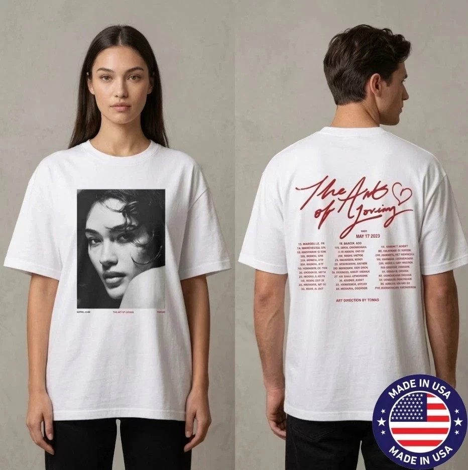 Olivia Dean Art Of Loving Tour 2026 Double Sided Tee