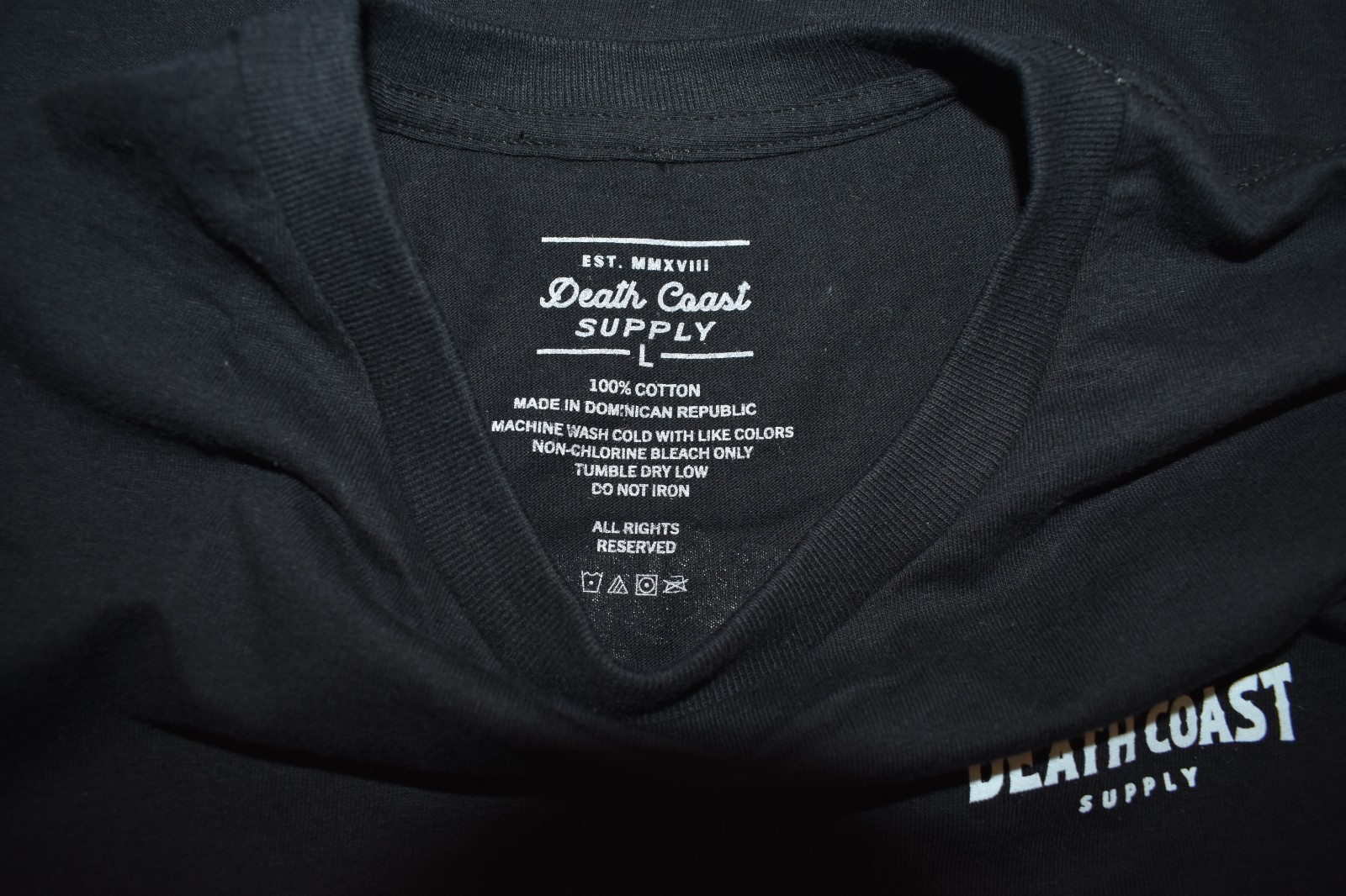 Death Coast Supply Company Mens Shark Jaws Bite Black Shirt New S-3XL