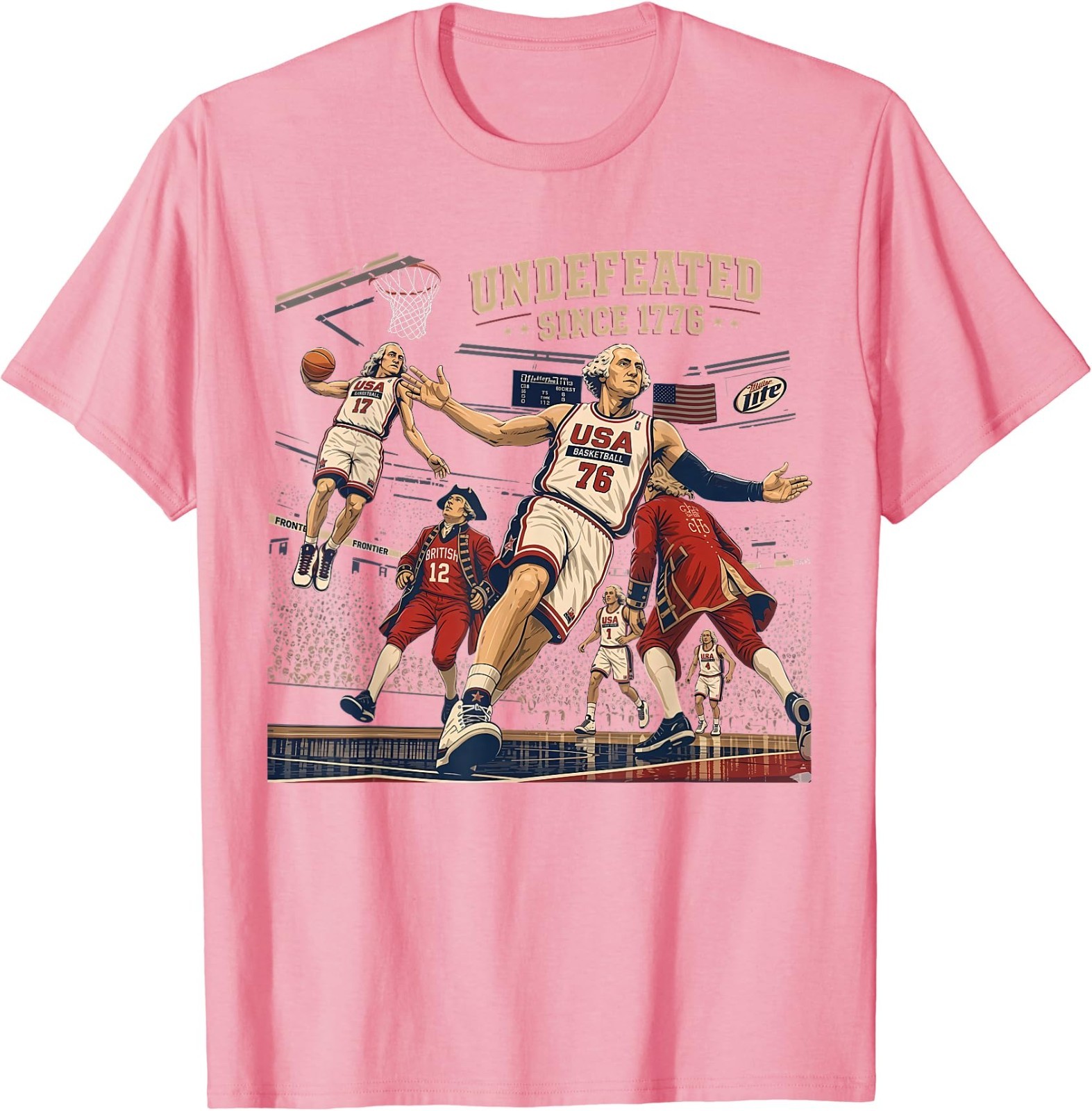 Undefeated Since 1776 America 4th of July Independence Day T-Shirt