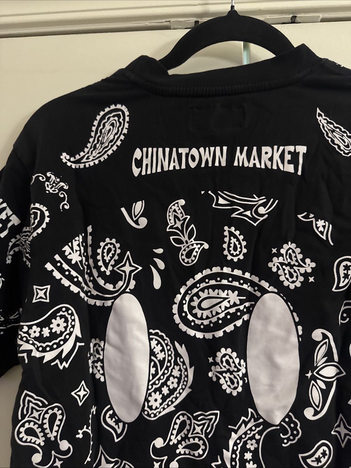 Chinatown Market x YG 4Hunnid Smiley Paisley Bandana T-Shirt Black Men’s Size S