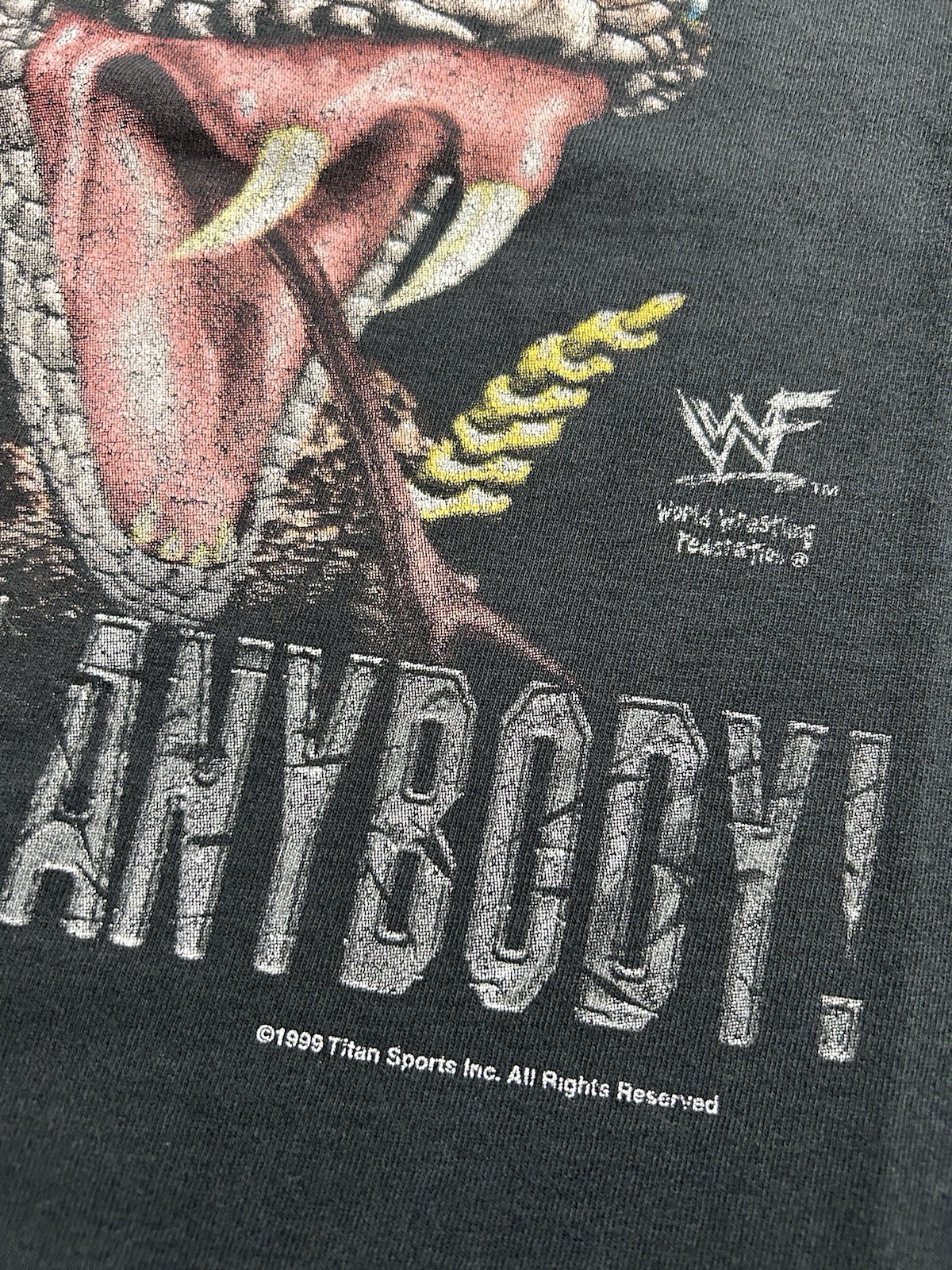 Vintage WWF Stone Cold Steve Austin The Texas Rattlesnake 1999 T-Shirt Size 3XL
