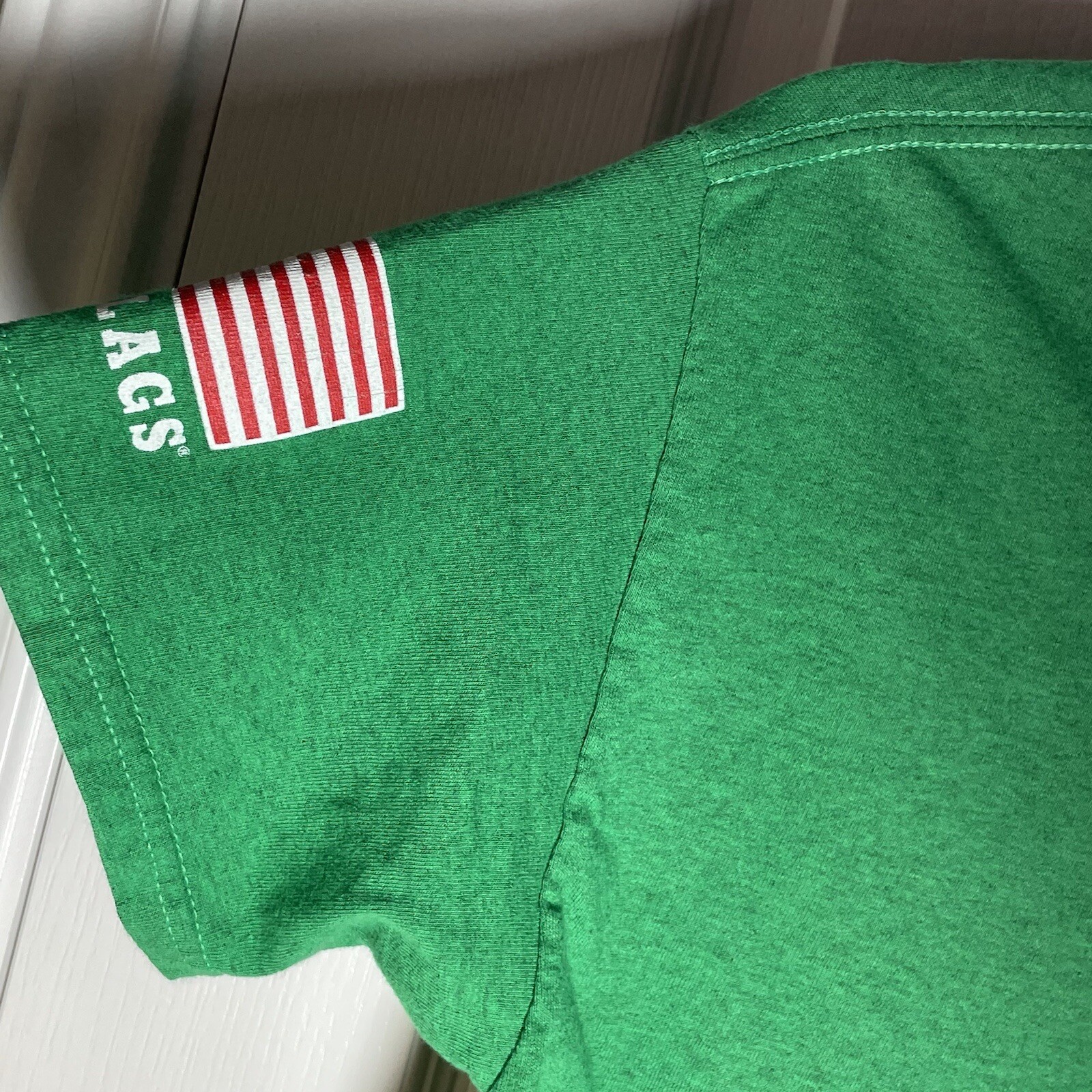 Six Flags Men’s Graphic T-shirt Team THE Joker Green Short Sleeve Medium