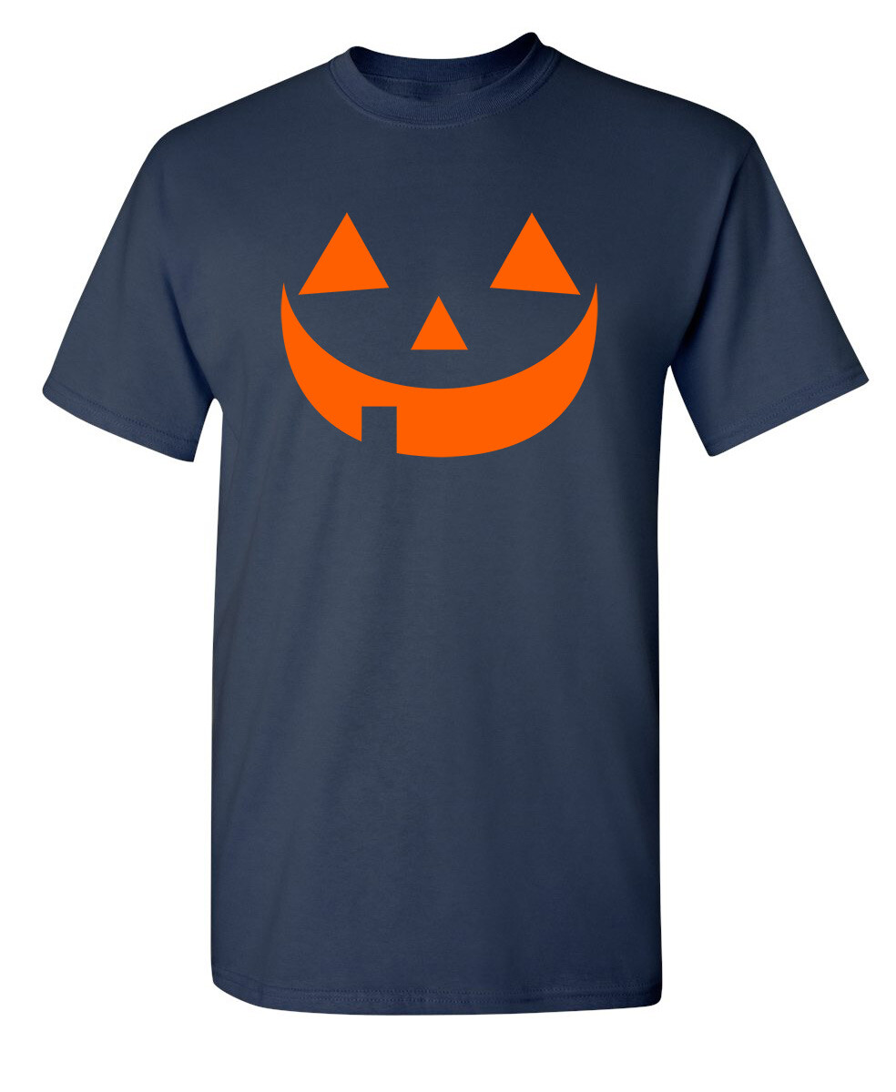Halloween Face Sarcastic Humor Graphic Super Soft Ring Spun Funny T Shirt