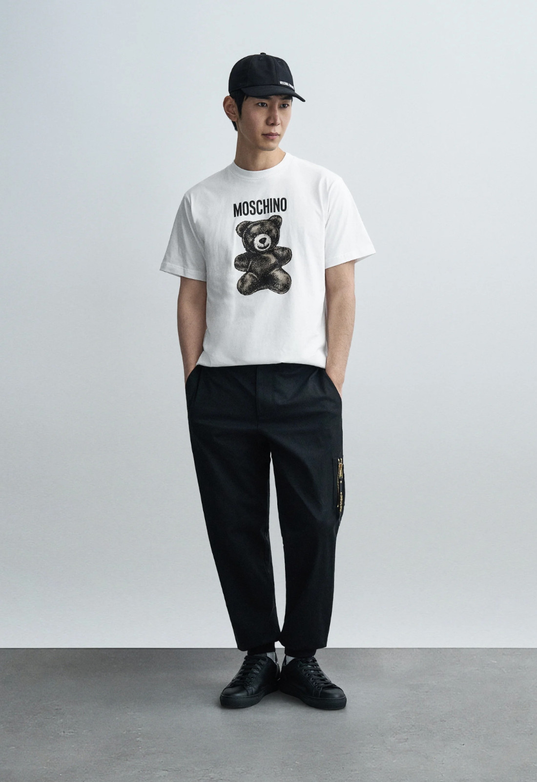 Moschino Men White Teddy Bear Cotton Jersey T-shirt Size M NWT 340$