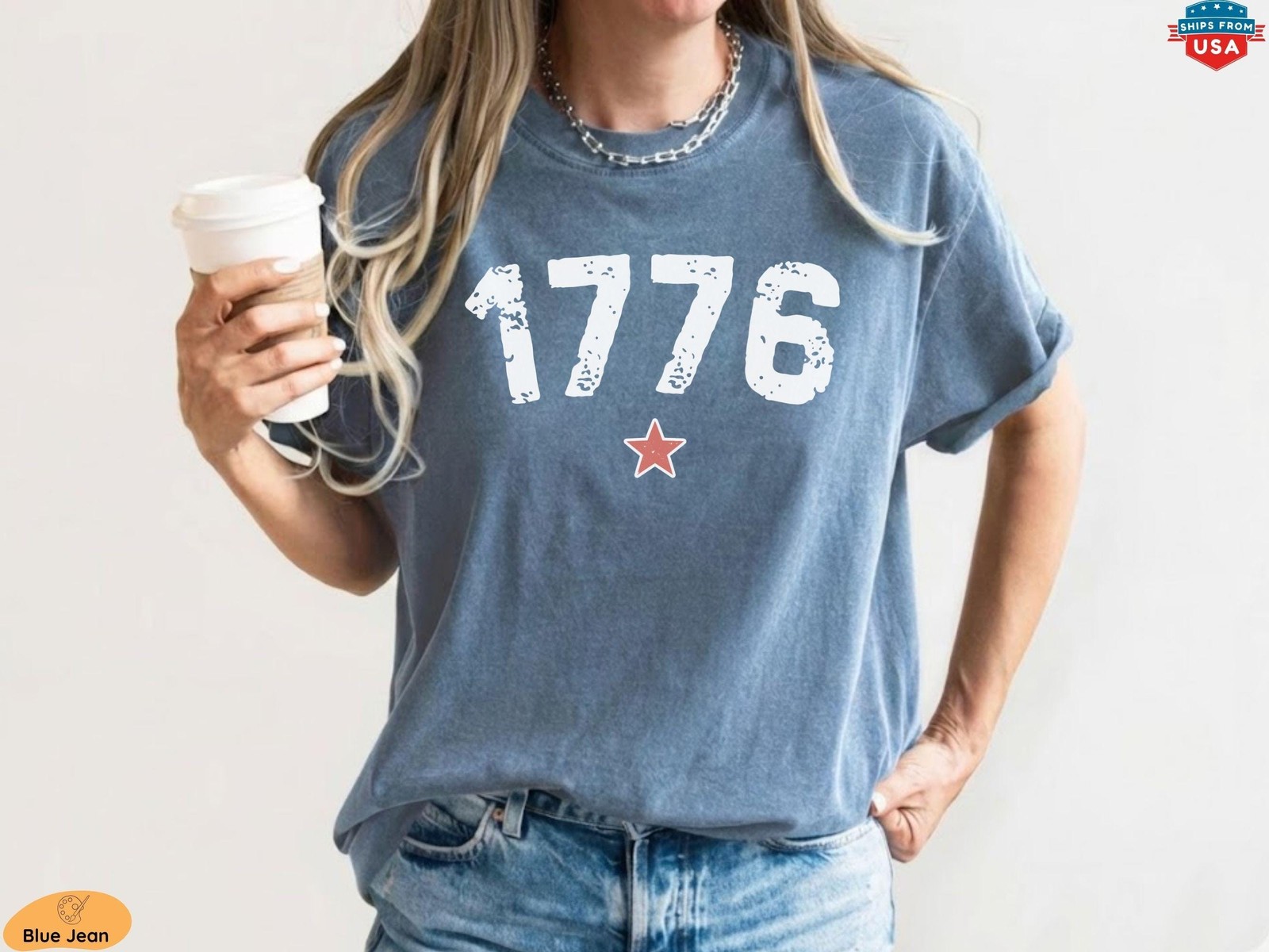 1776 Shirt 250th Anniversary Comfort Colors USA Shirt Fourth of July Shirt Ameri