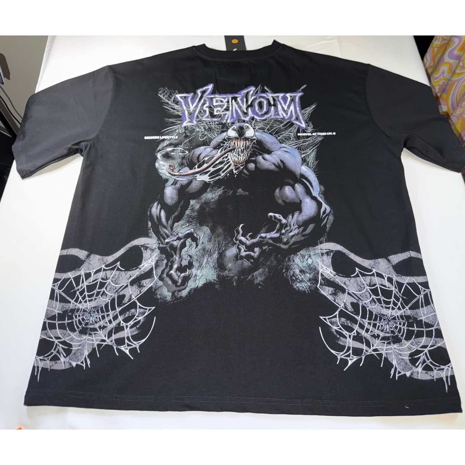Dechire Lifestyle Venom Marvel Graphic T-Shirt Mens 2XL Black Streetwear NWT