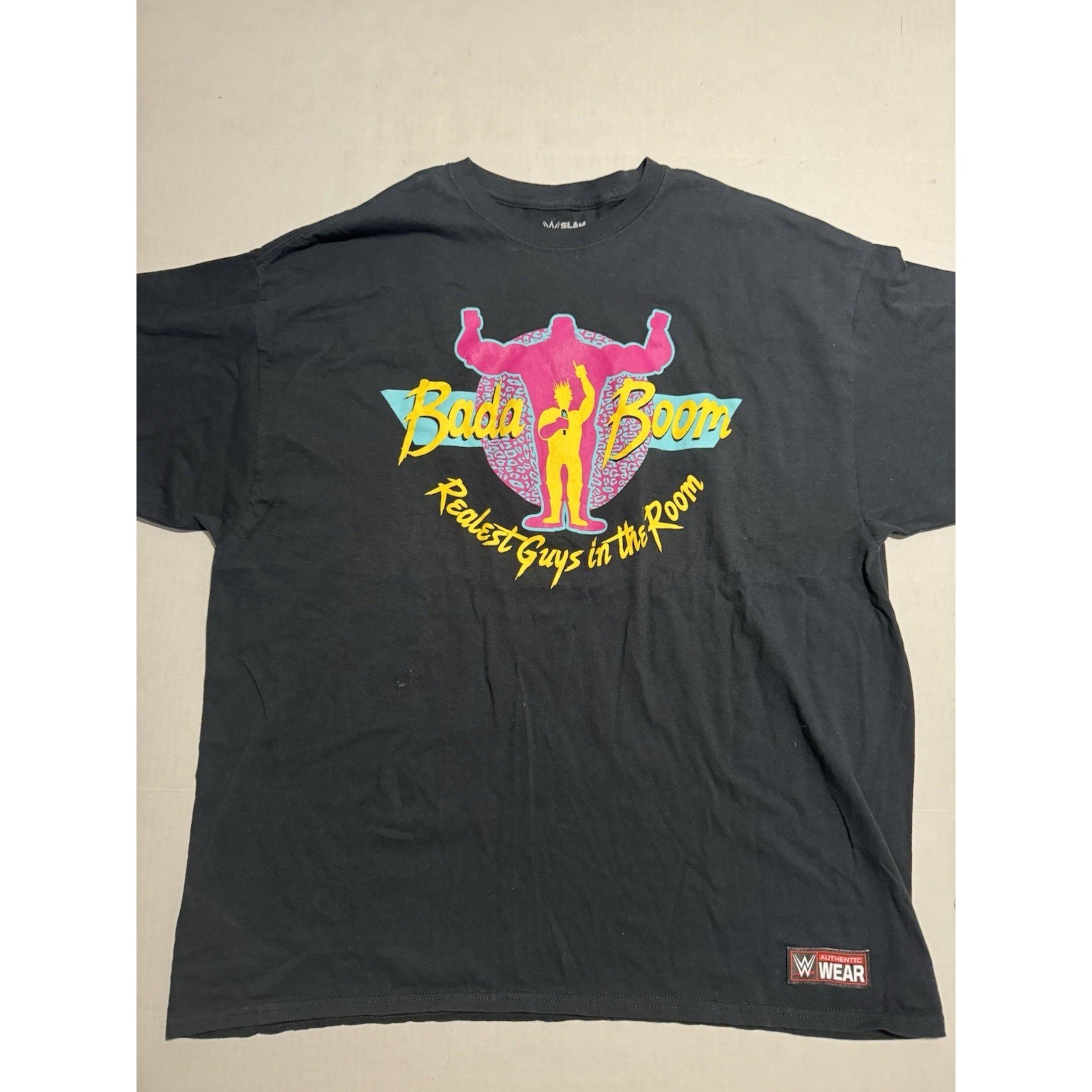WWE Enzo Amore Bada Boom, Black Pullover Tee, Men’s 2X T-shirt