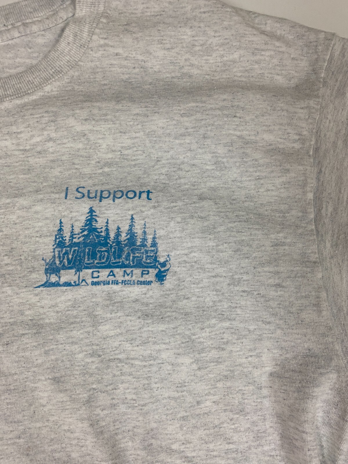 Camp Wildlife Mens shirt Large gray