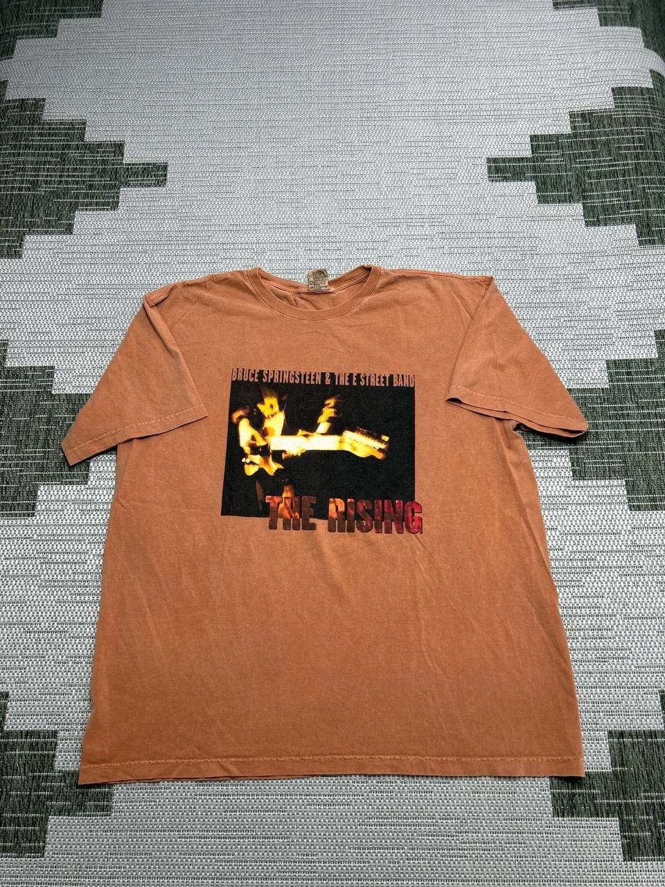 Bruce Springsteen And The E Street Band Shirt Mens Xl Orange Cotton Band