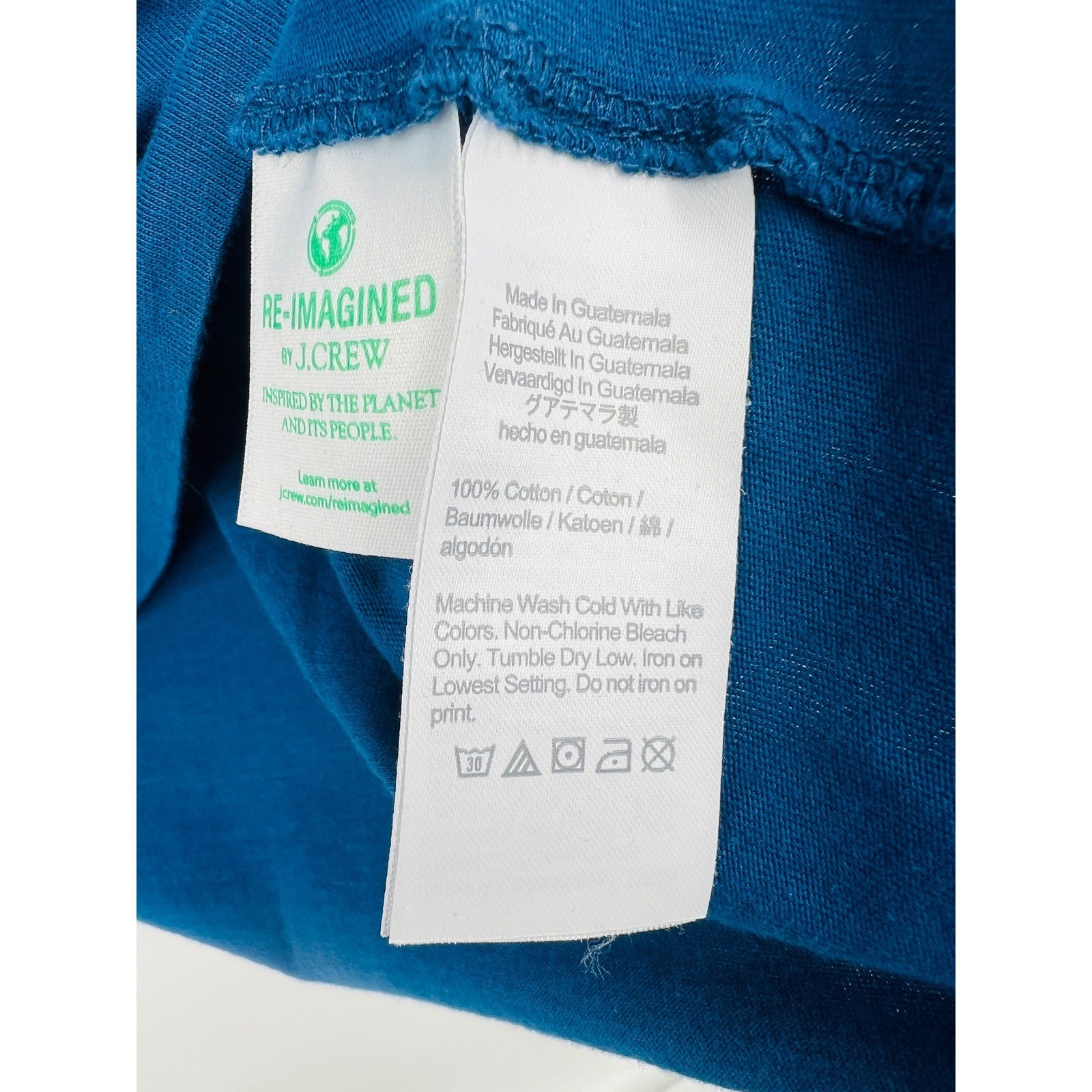 J.Crew Graphic Tee Mens L Blue Nature Calls Mountain Outdoorsy Nature