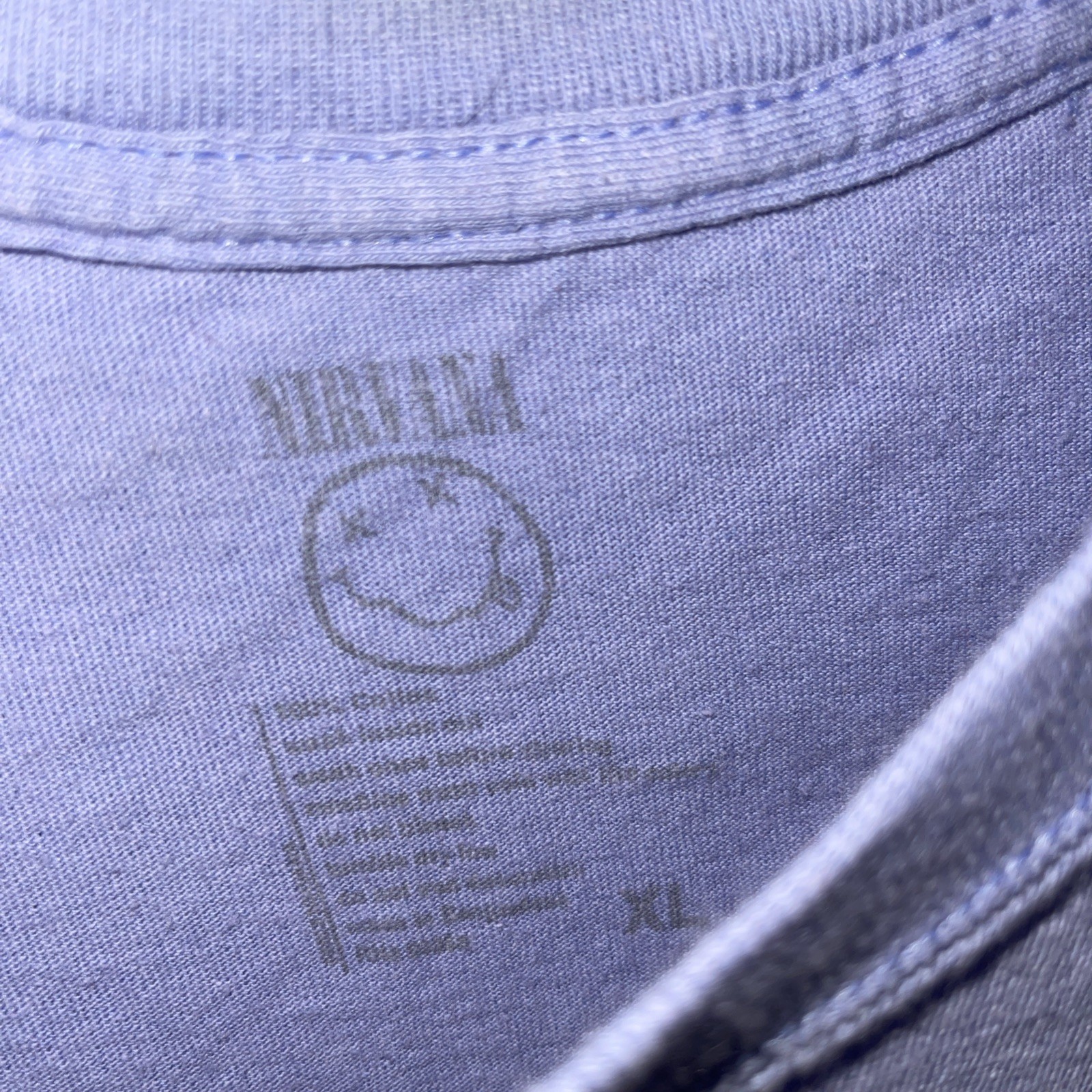 Nirvana Multi Color Smiley Trippy Variation T-shirt Size XL