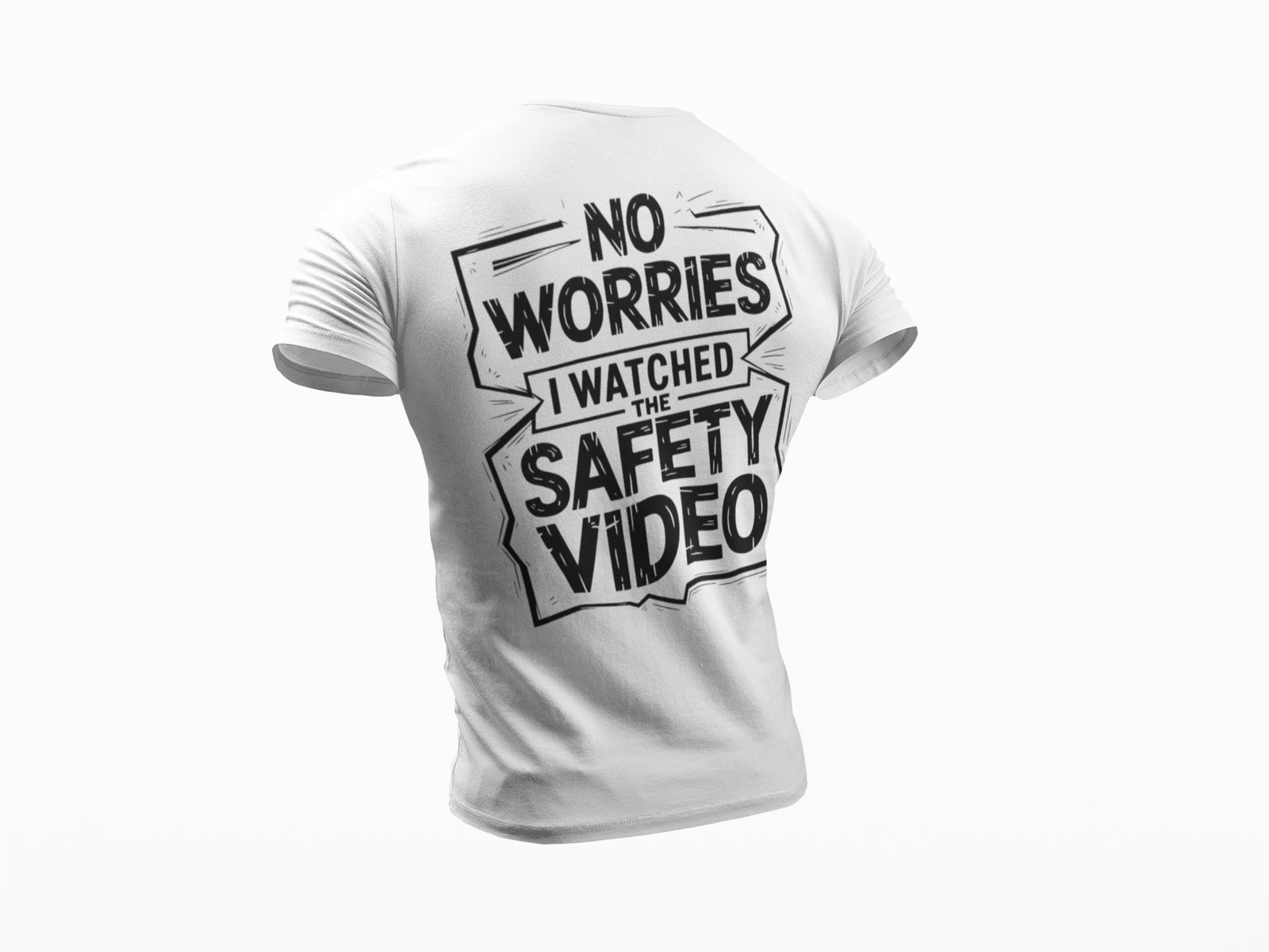 Jobsite Safety Humor T-Shirt – ‘I Watched Safety Video’ – Funny Work Safety