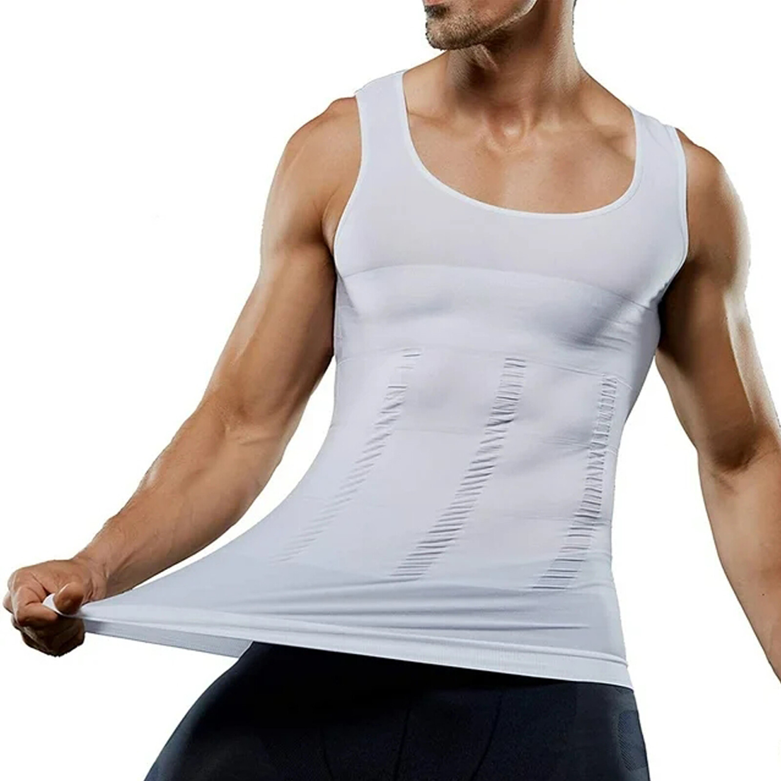 Sculptcore Men’s Body Shaper Compression Ionic Shaping Shirt Slimming Tank Top
