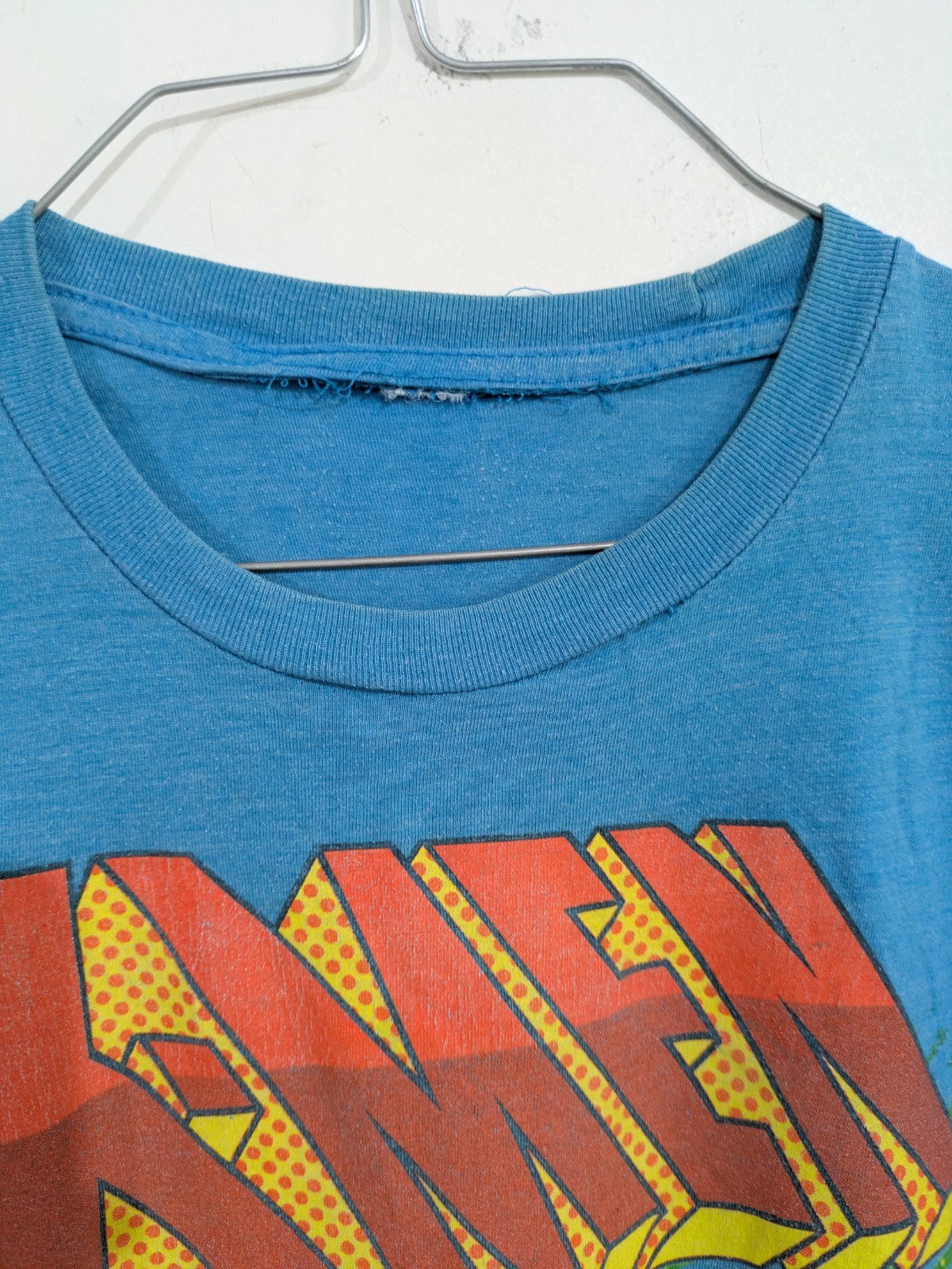 Men’s Blue X-Men Comics Graphic Print Crew Neck Short Sleeve T-Shirt
