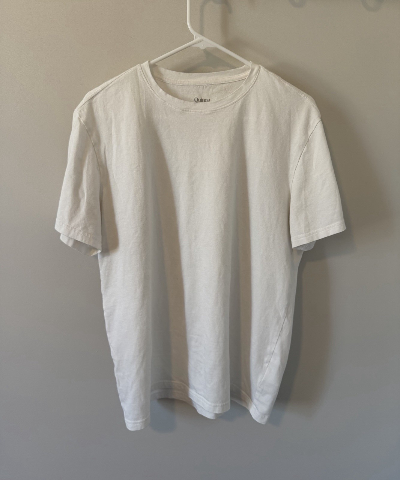 Quince Men’s Cotton Modal Crew Neck Tee White Size Large Basic Undershirt