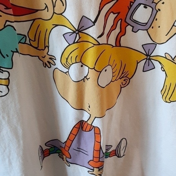 Nickelodeon Rugrats character graphic print white short sleeve shirt S/M