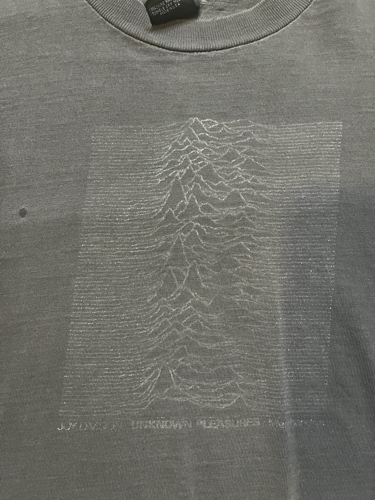 Vintage Joy Division Shirt 80s Wild Oats Unknown Pleasures RARE Distressed READ
