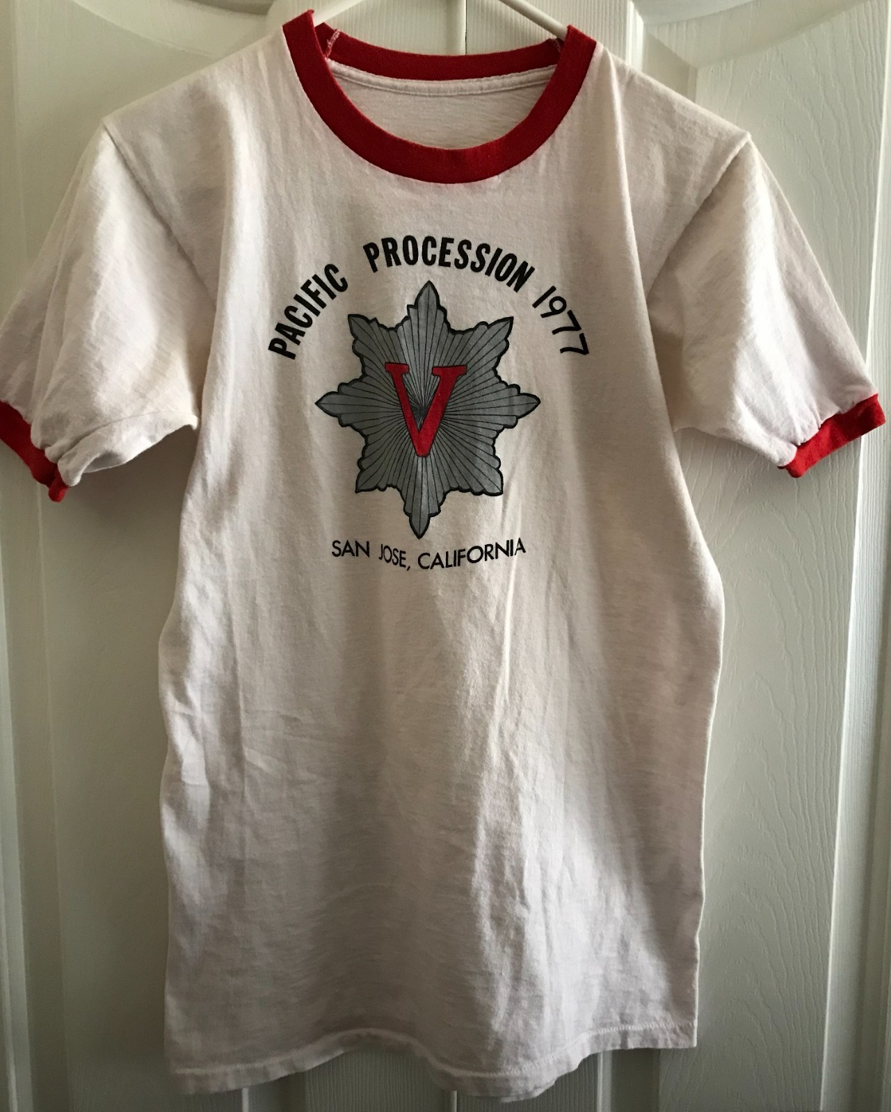 Santa Clara Vanguard vintage t-shirt from 1977 – Pacific Procession, Drum Corps