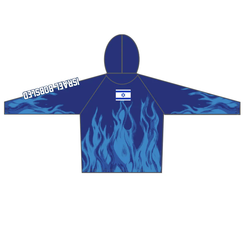 Israel Bobsled Shul Runnings Performance Hoodie