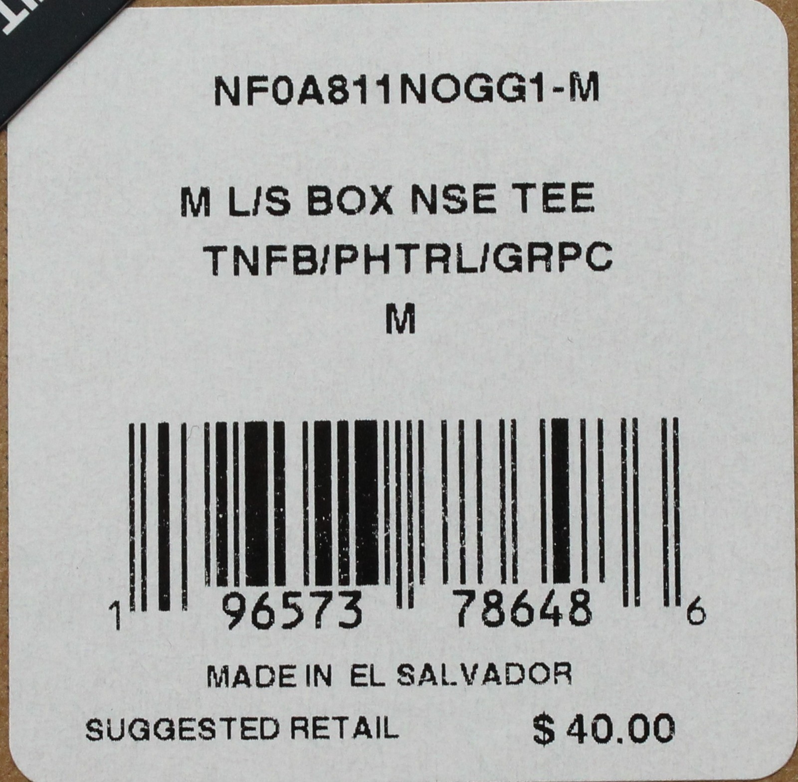 The North Face Men’s Never Stop Exploring Box T-Shirt JL3 Black Medium