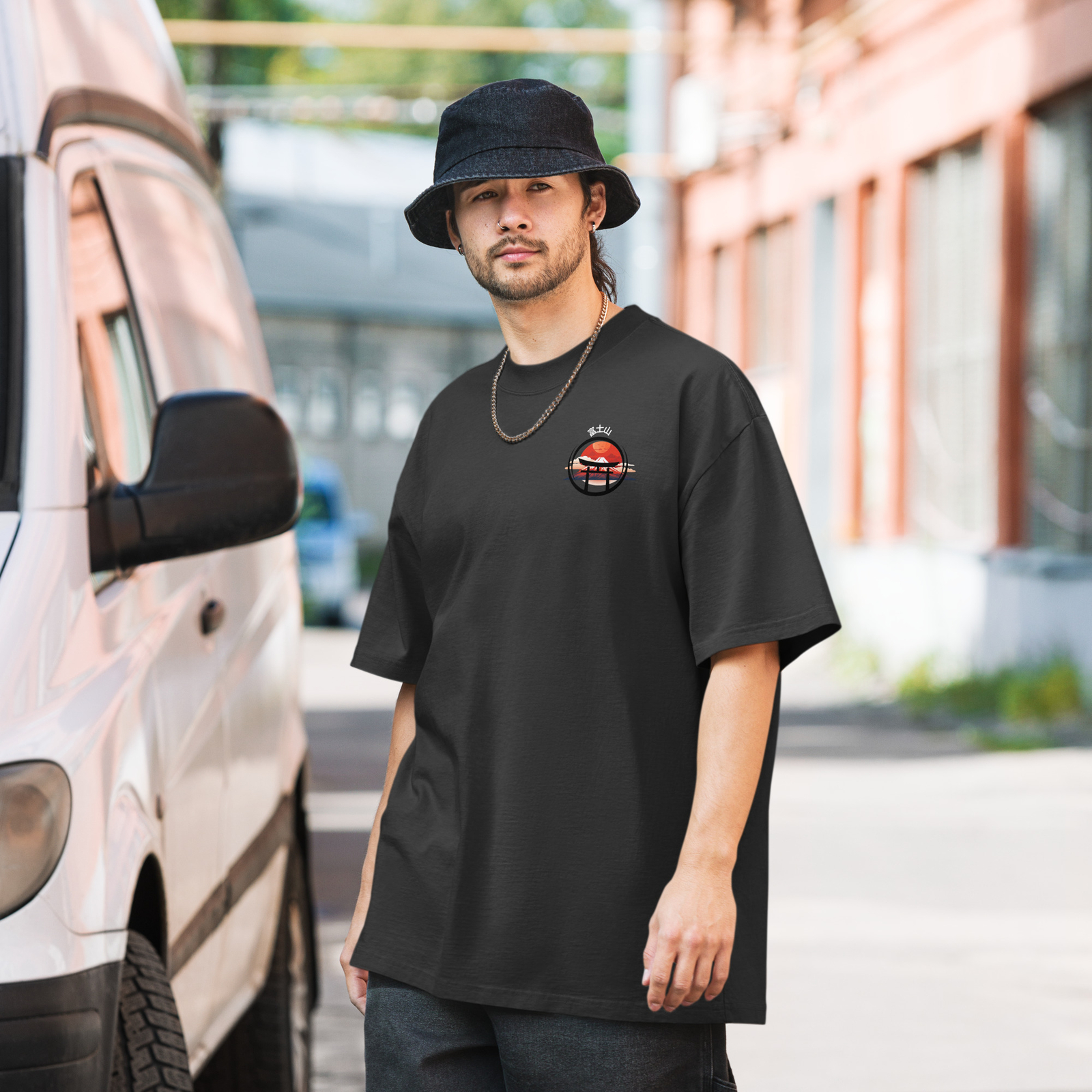 Mount Fujiyama Oversized faded t-shirt