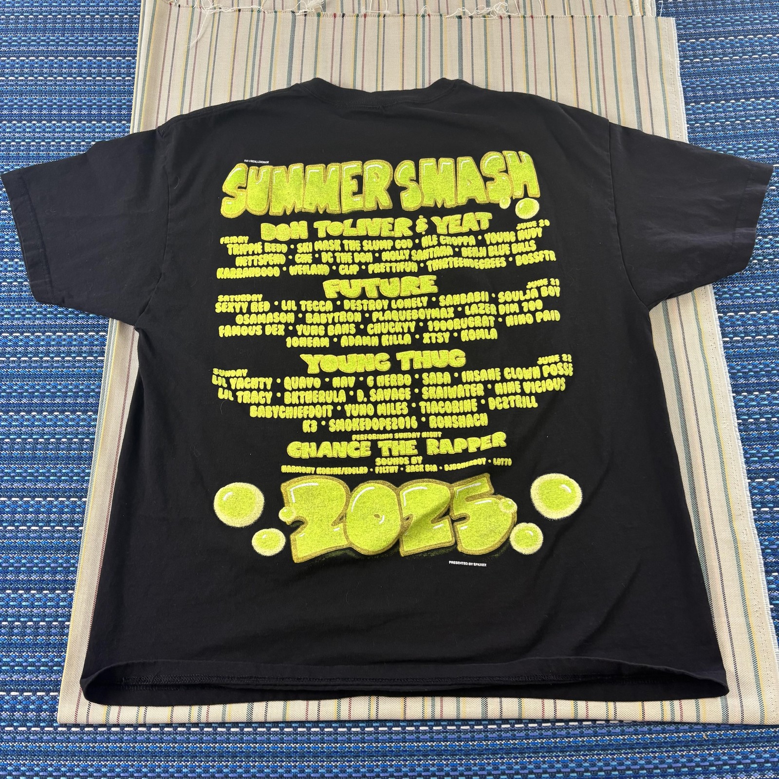 The Summer Smash 2025 Shirt Mens 2XL Black Festival Lyrical Lemonade Tee