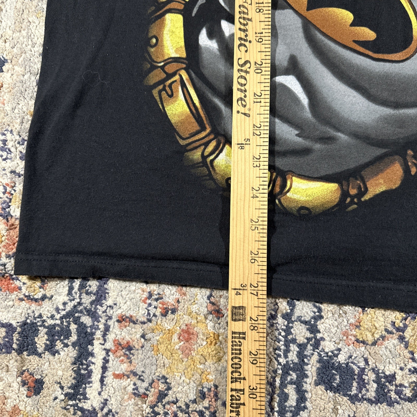 Vtg 09 Silver Age Batman All Over Print Men’s XL Shirt Black DC Comics