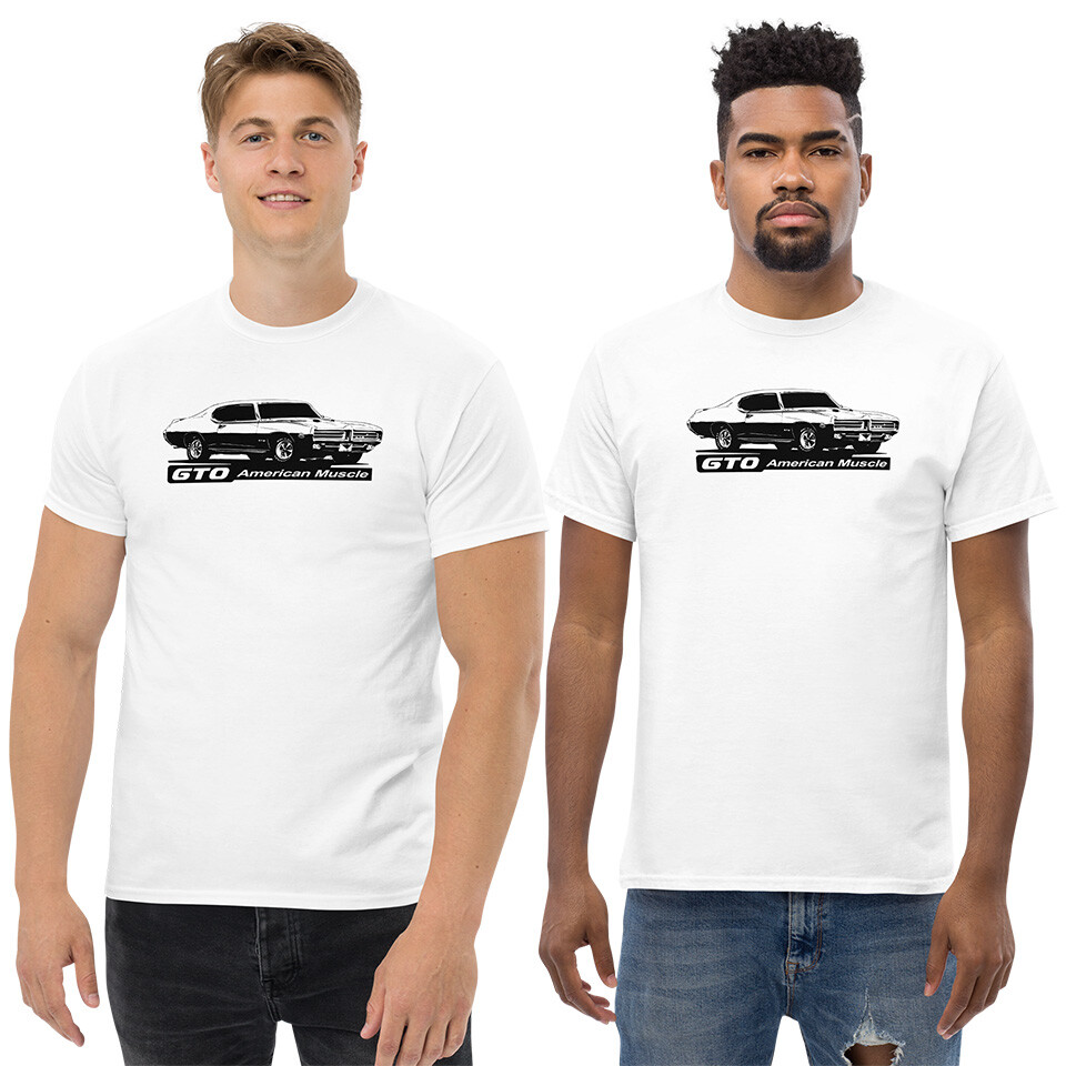 1969 Pontiac GTO Mens Muscle Car Enthusiast T-Shirt