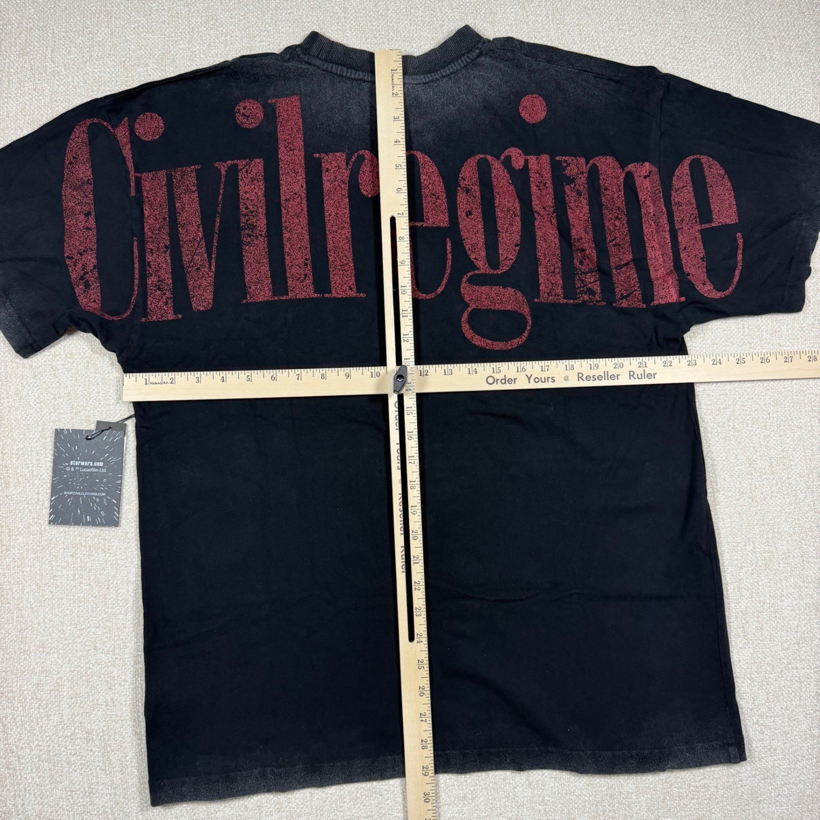 Civil Regime Star Wars Padme Chaos American Classic Oversized Tee Vintage Black