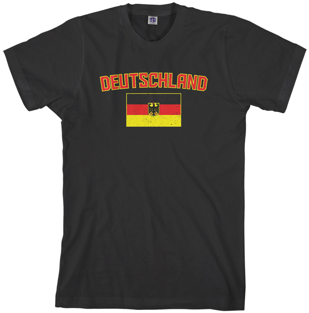 Threadrock Men’s Deutschland Flag T-shirt Germany Team