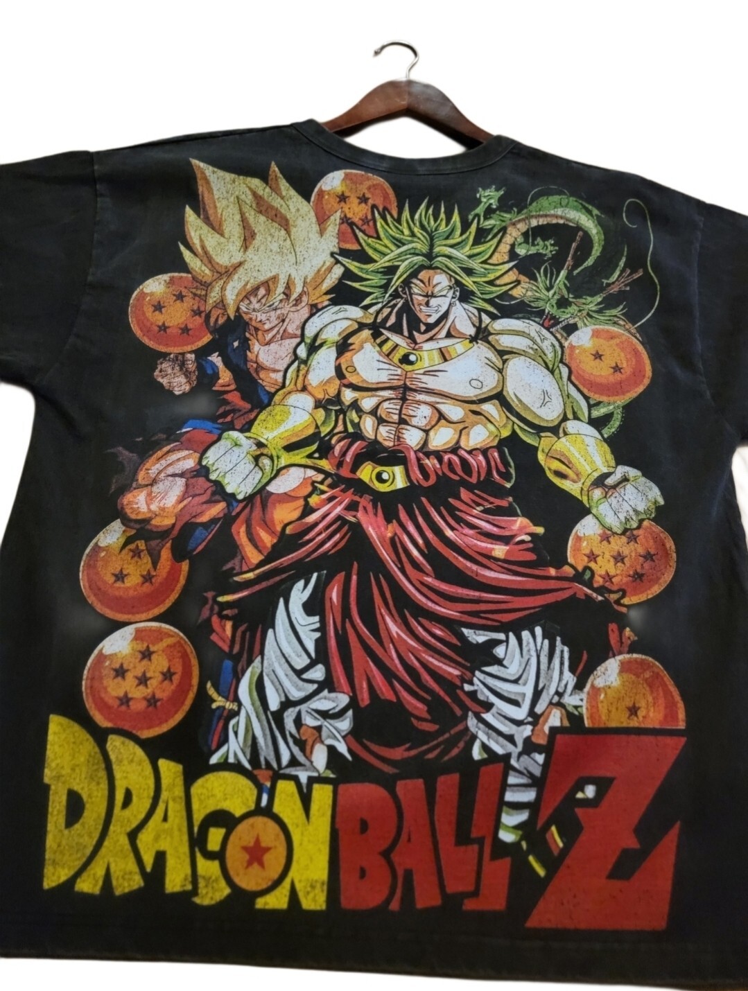 DRAGON BALL Z BROLLY ON A SHAKA HEAVYWEIGHT GARMET DYED T SHIRT “MODERN”