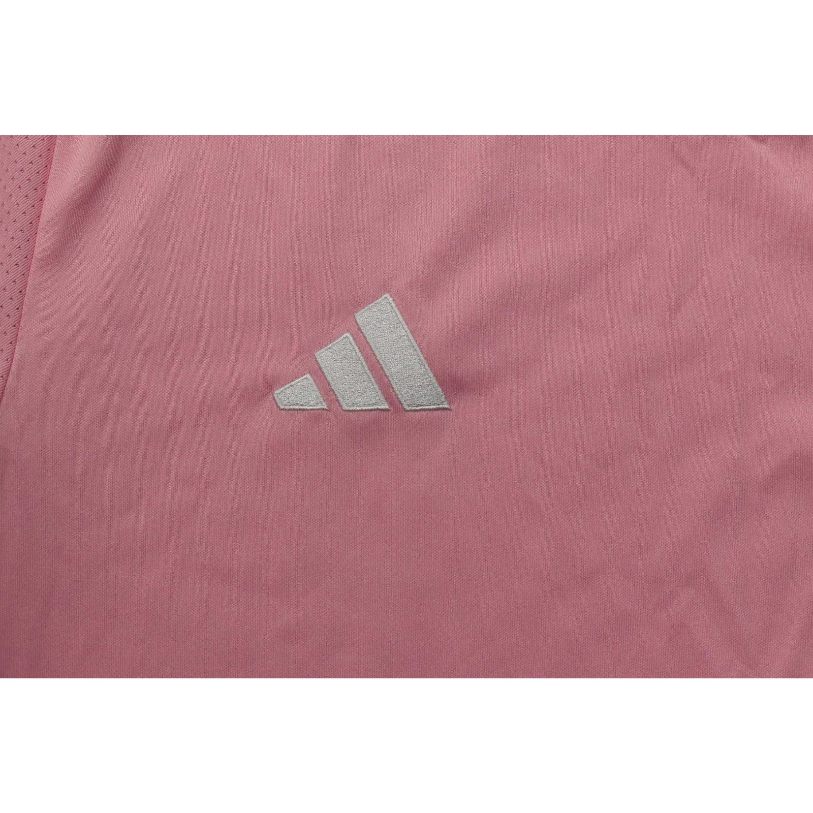 Adidas XL Slim Fit Pink Short Sleeve Training Jersey Tee Shirt 100% Recycled Pol